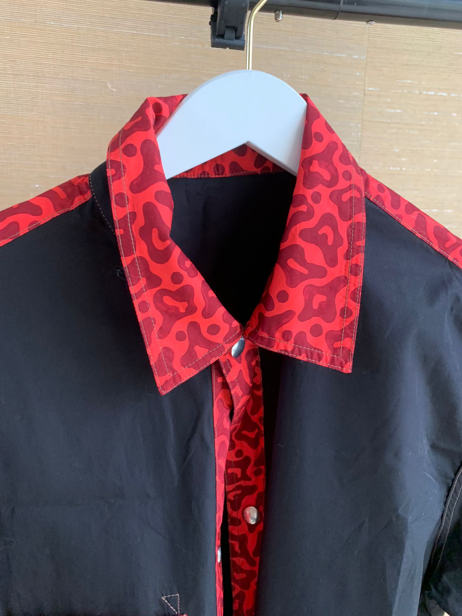 Marni Cheetah Contrast Button Up in Black Red color Size US XXL / EU 58 / 5 - 6 Thumbnail