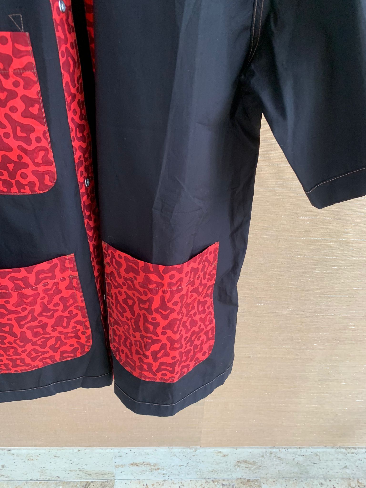Marni Cheetah Contrast Button Up in Black Red color Size US XXL / EU 58 / 5 - 8 Thumbnail