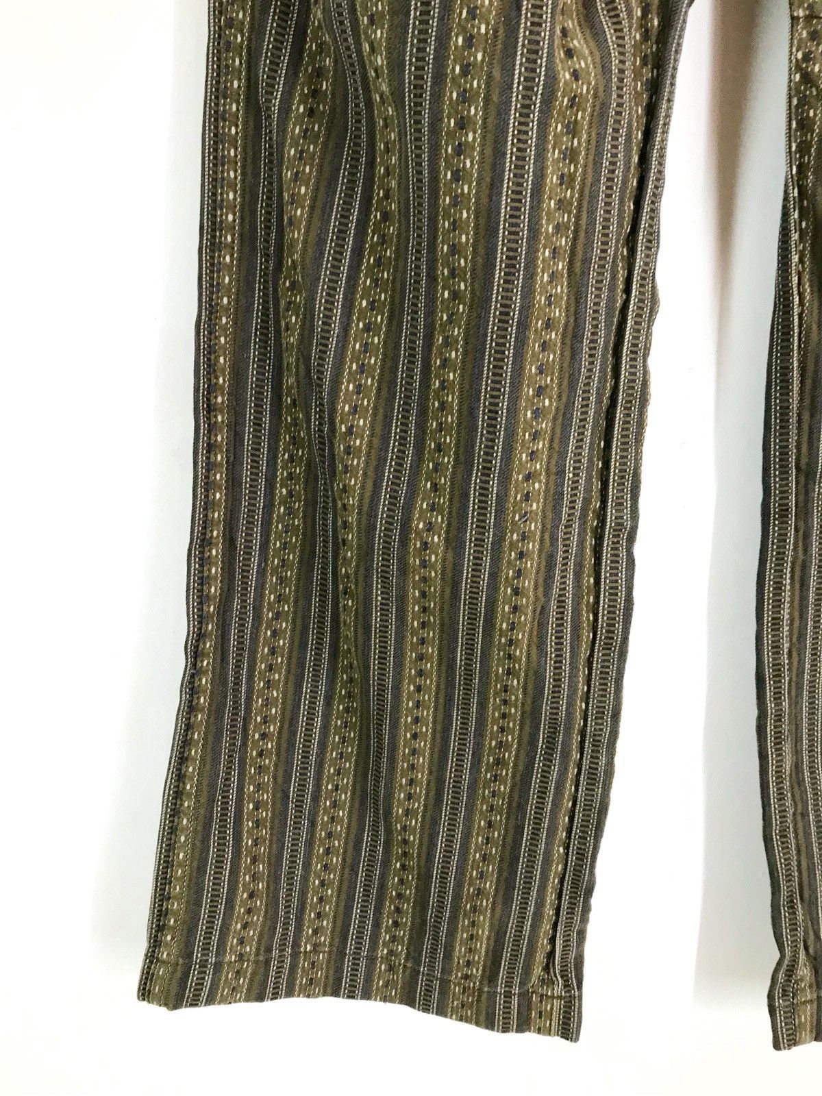 Comme des Garcons × Undercover Japanese Brand OZONE ROCKS HEMPROTEX Drawstring Striped Size US 32 / EU 48 - 7 Thumbnail