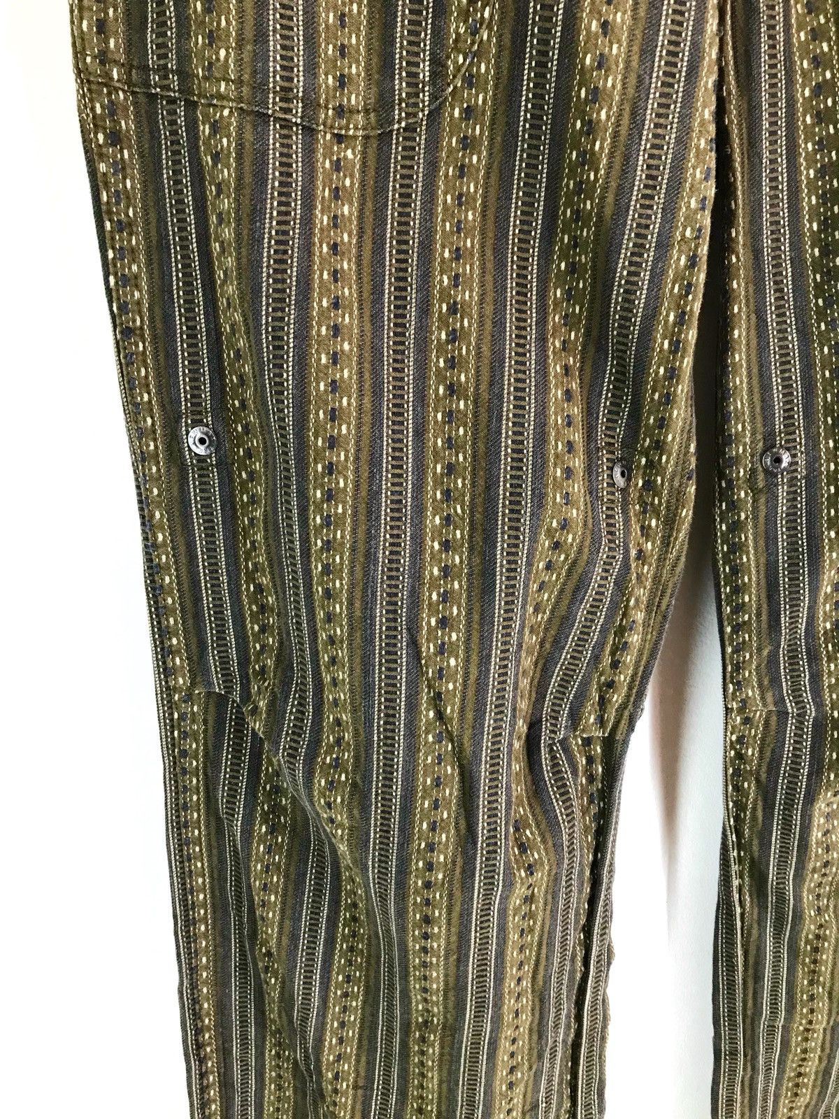 Comme des Garcons × Undercover Japanese Brand OZONE ROCKS HEMPROTEX Drawstring Striped Size US 32 / EU 48 - 5 Thumbnail