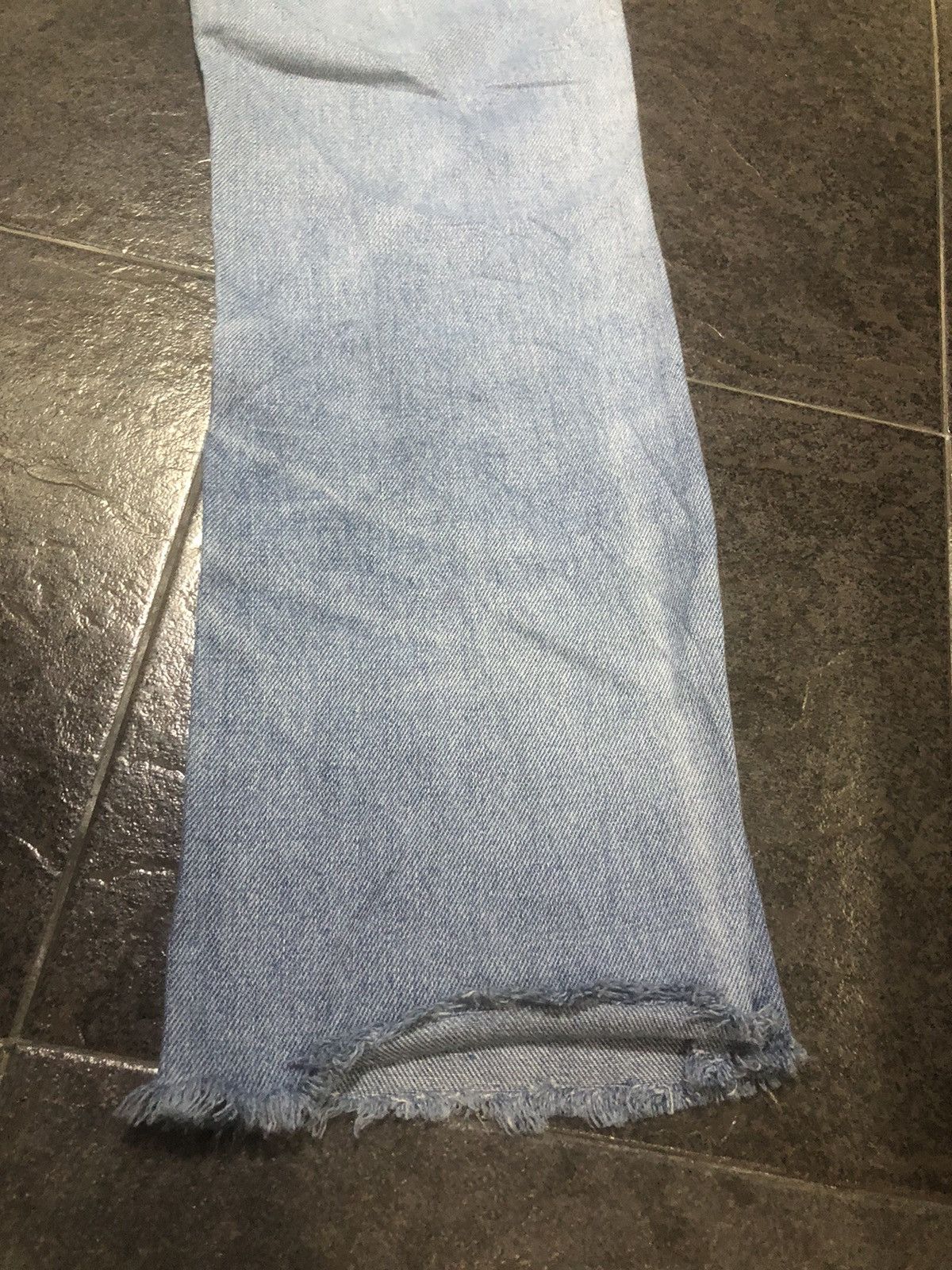 Levi's Vintage 70s Levis Flare Cut Orange Tab Distressed Denim Size US 27 - 9 Thumbnail
