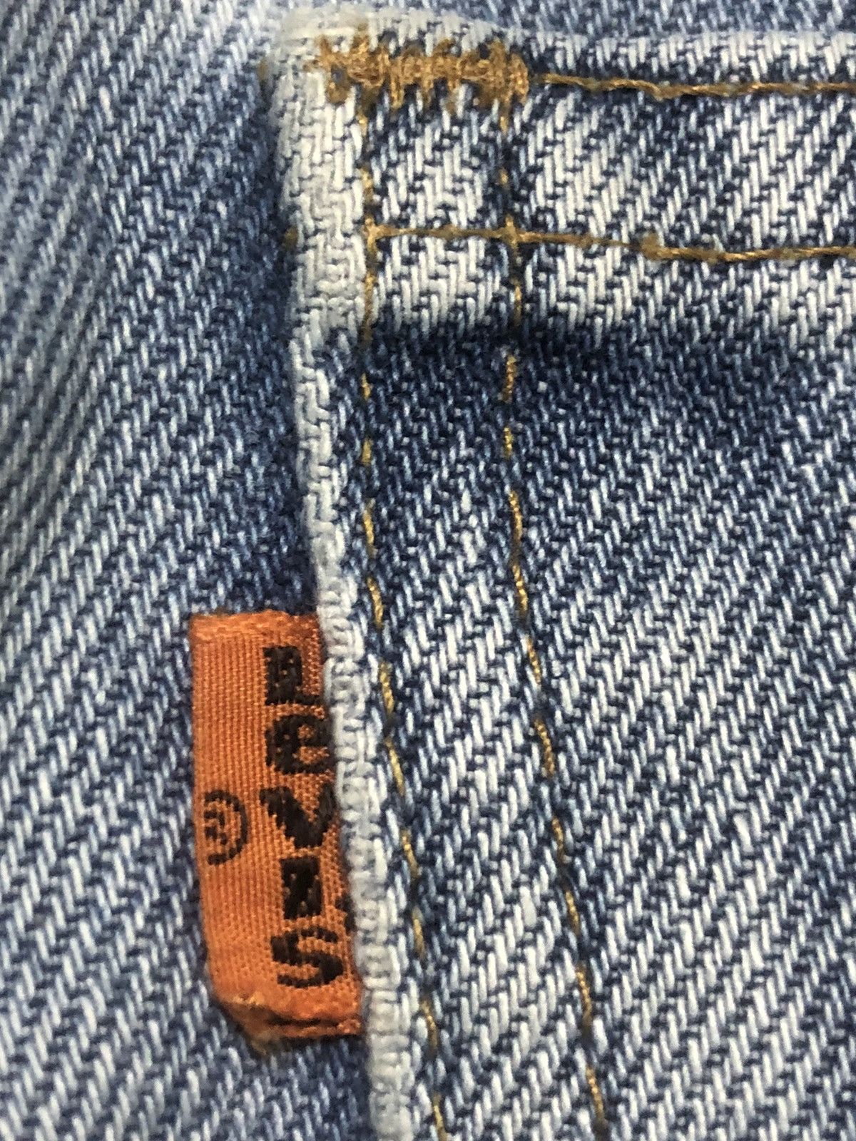 Levi's Vintage 70s Levis Flare Cut Orange Tab Distressed Denim Size US 27 - 14 Thumbnail