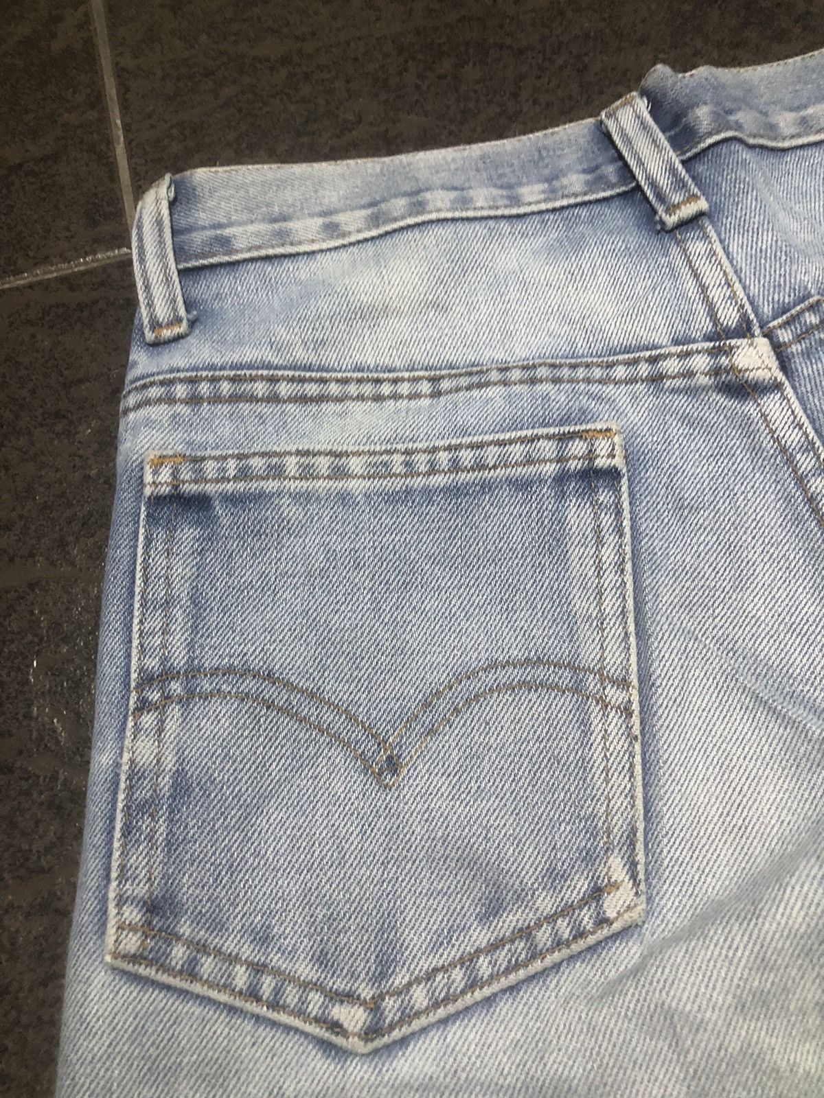 Levi's Vintage 70s Levis Flare Cut Orange Tab Distressed Denim Size US 27 - 12 Thumbnail