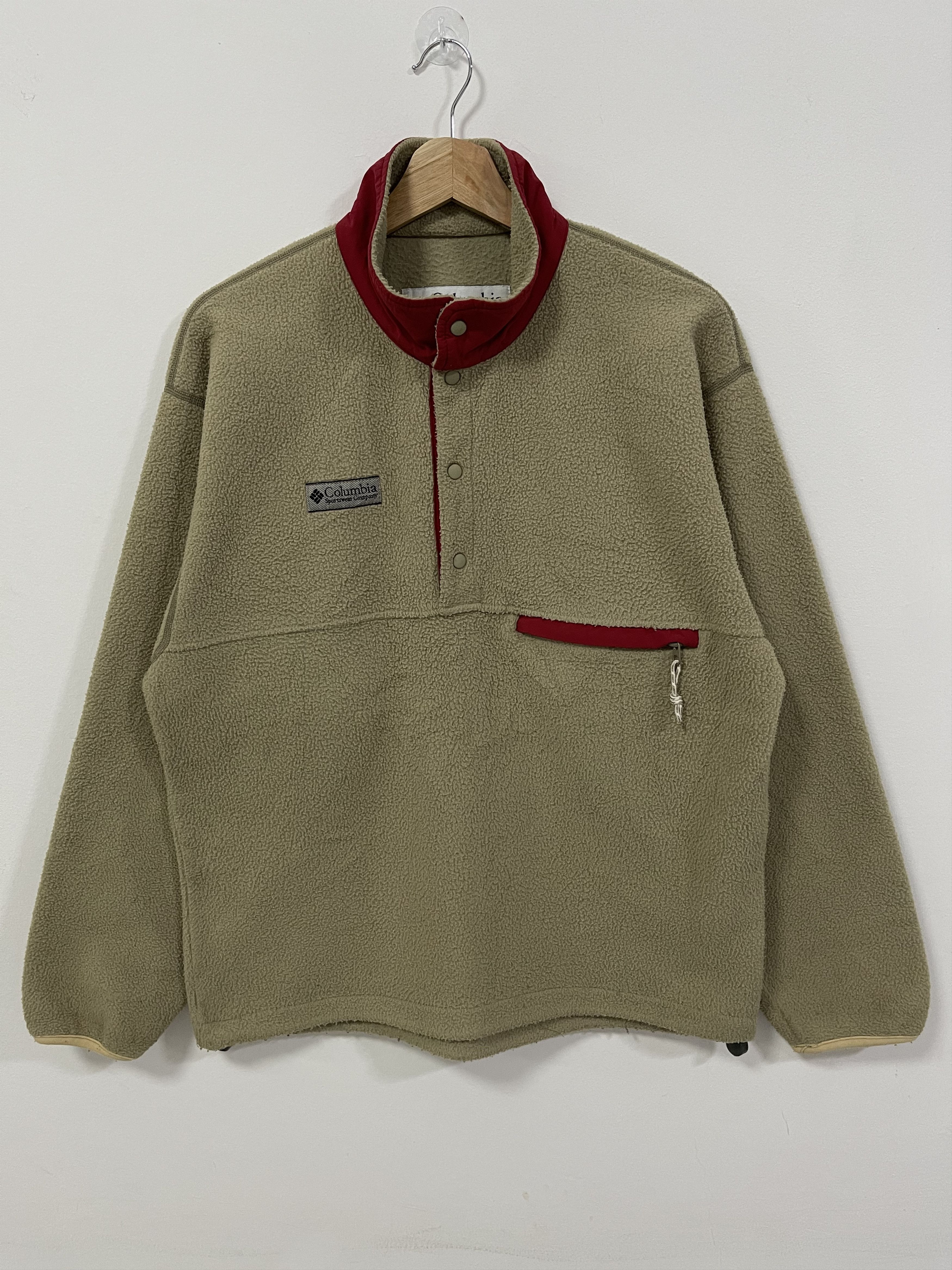 Columbia Vintage Columbia Half Button Fleece Sweatshirt Size US S / EU 44-46 / 1 - 1 Thumbnail