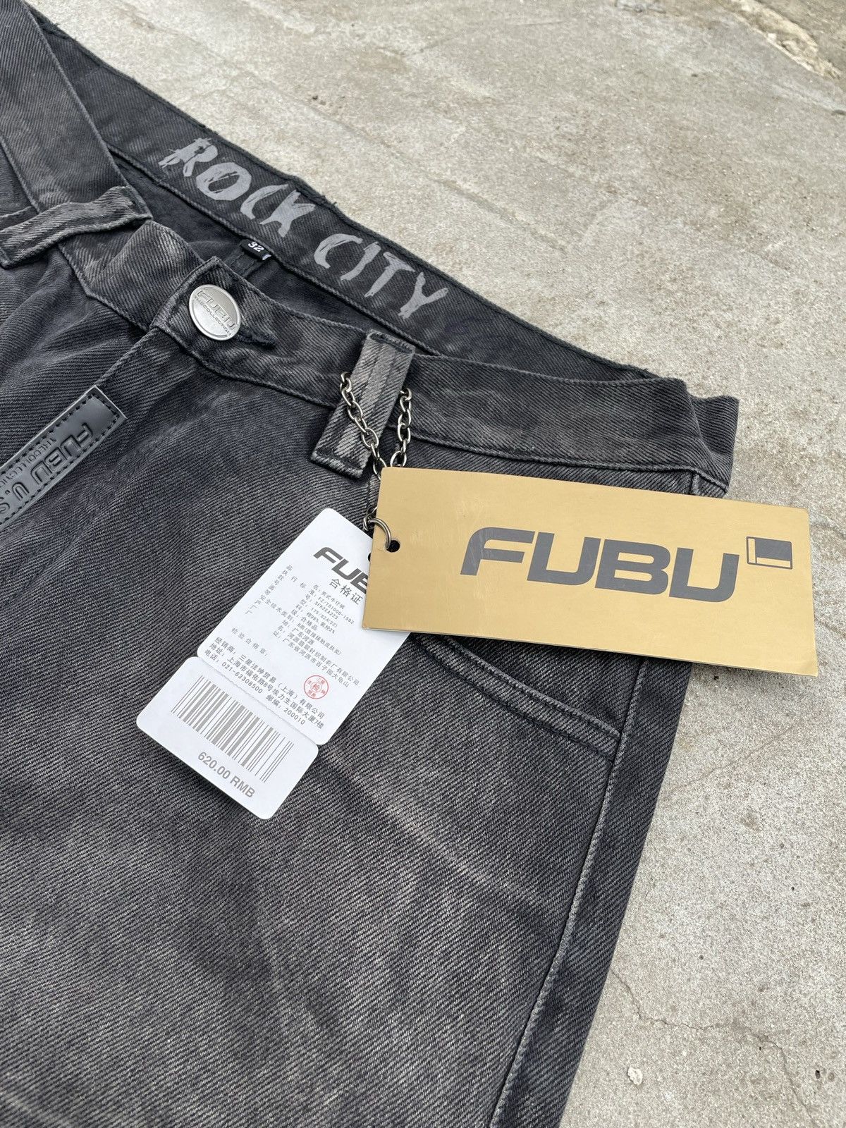 Fubu Fubu jeans Japanese brand black denim rap skinny fit Size US 32 / EU 48 - 10 Thumbnail