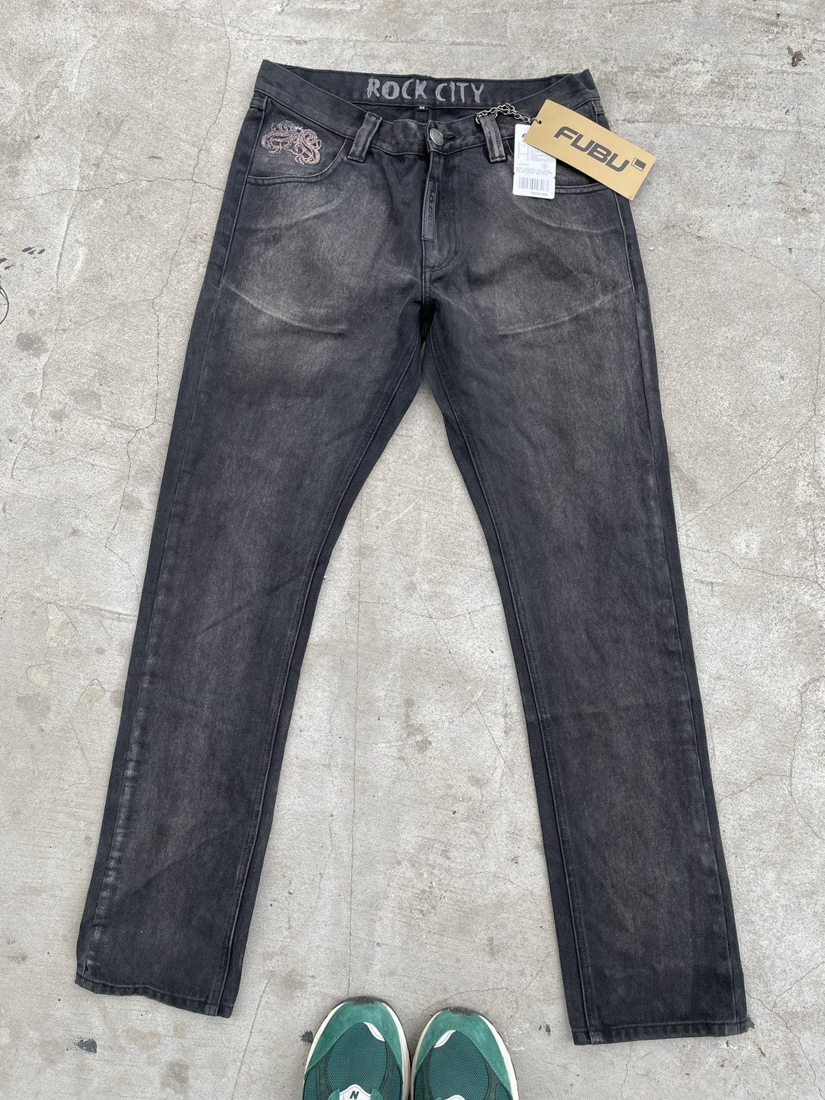 Fubu Fubu jeans Japanese brand black denim rap skinny fit Size US 32 / EU 48 - 7 Thumbnail