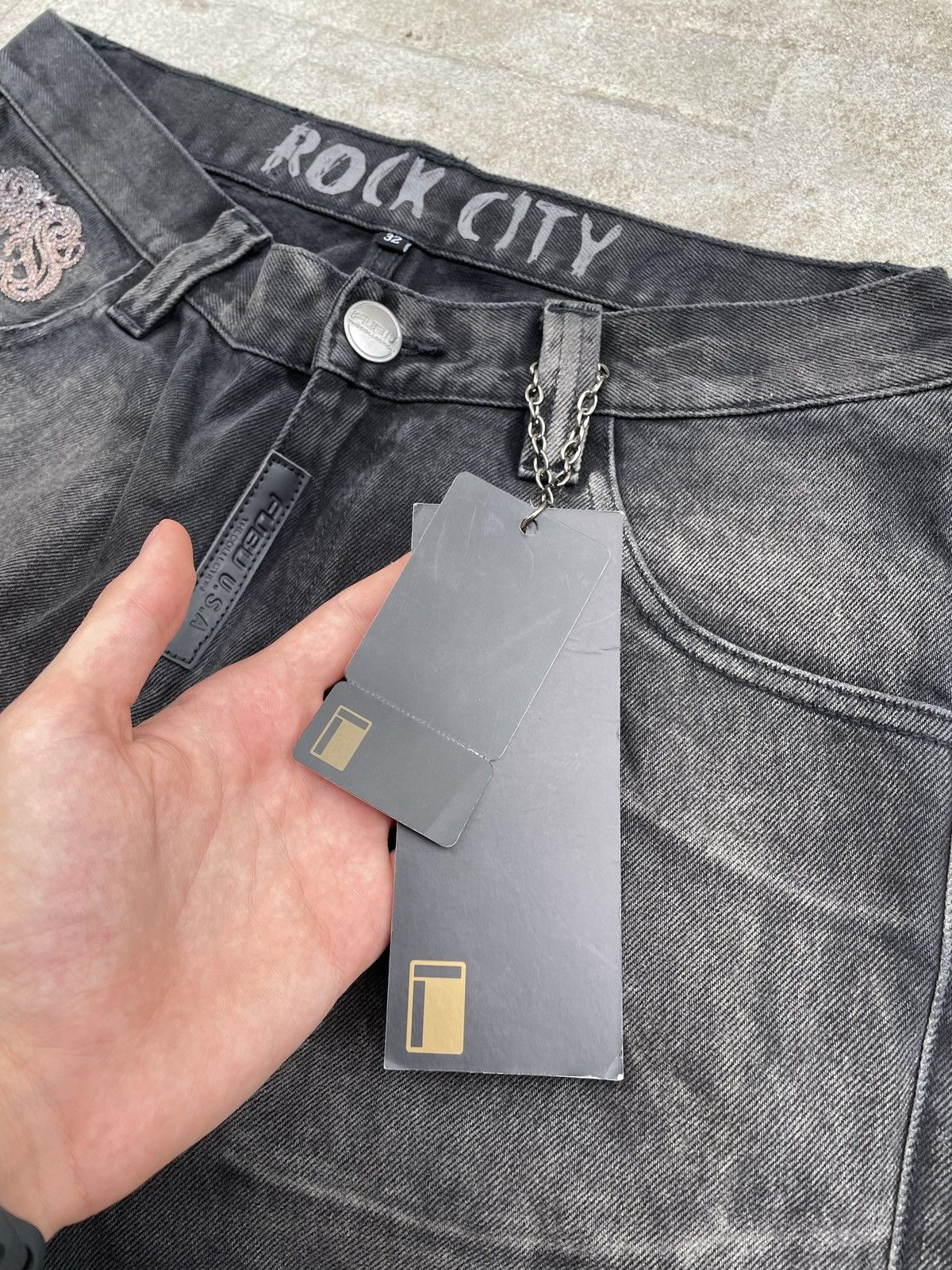Fubu Fubu jeans Japanese brand black denim rap skinny fit Size US 32 / EU 48 - 12 Thumbnail