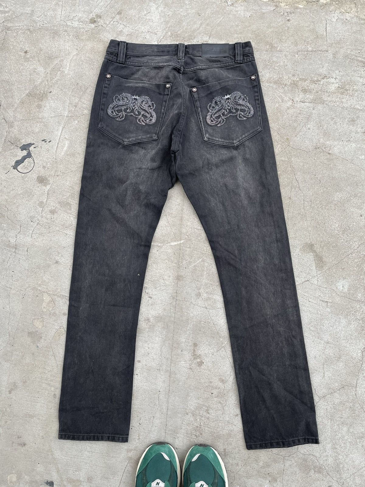 Fubu Fubu jeans Japanese brand black denim rap skinny fit Size US 32 / EU 48 - 4 Thumbnail