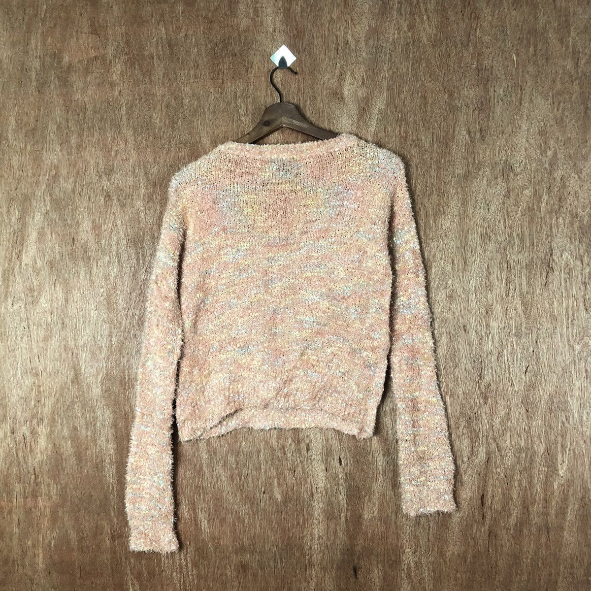 Aran Isles Knitwear Kitty Mona Peach Shag Shaggy Fur Mohair Knitwear #6587 Size S / US 4 / IT 40 - 9 Thumbnail
