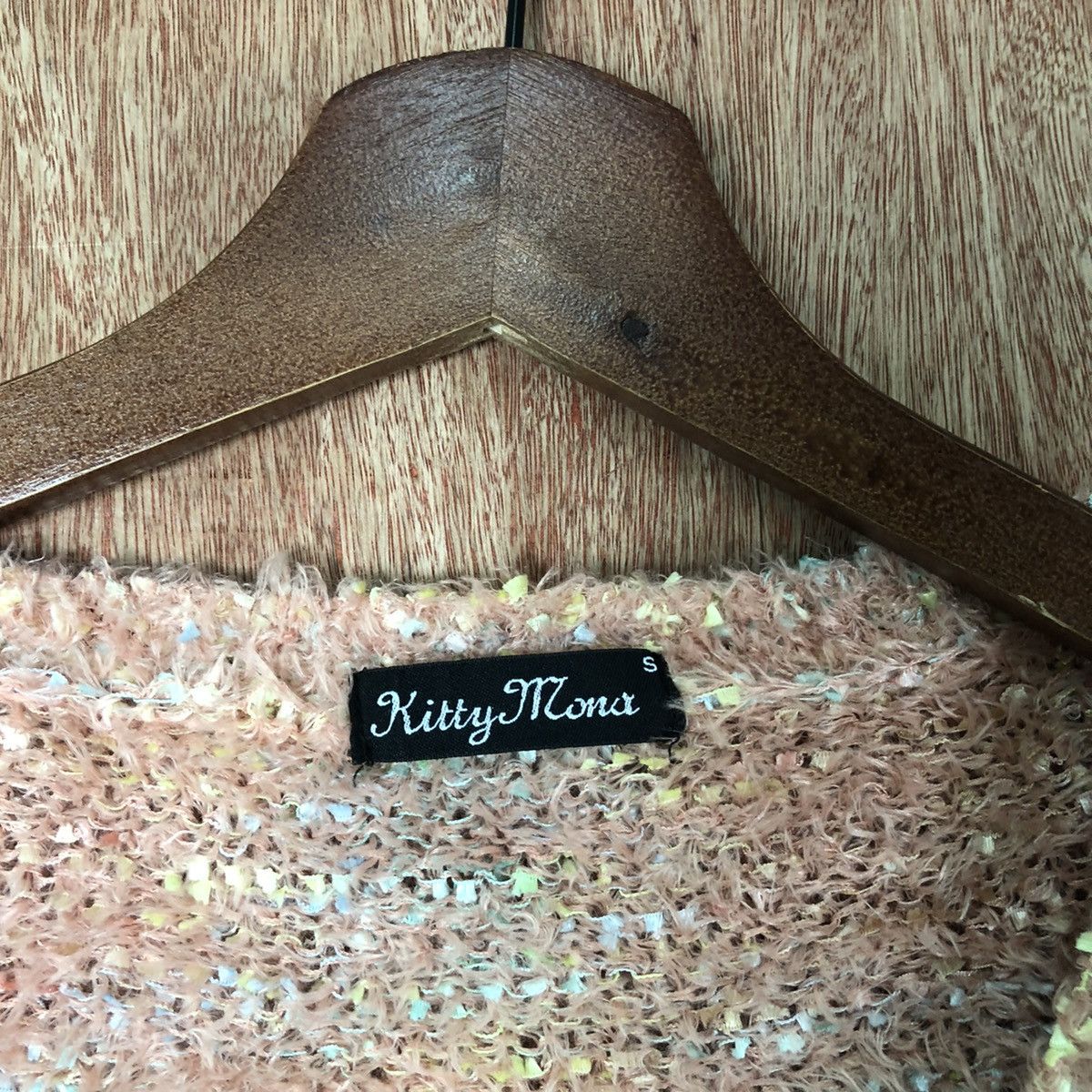 Aran Isles Knitwear Kitty Mona Peach Shag Shaggy Fur Mohair Knitwear #6587 Size S / US 4 / IT 40 - 7 Thumbnail