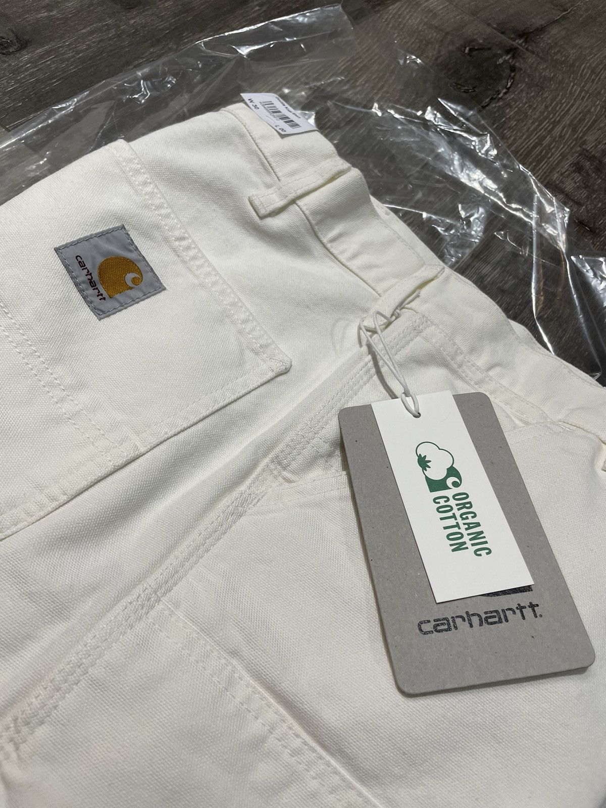 Carhartt Wip Double Knee Carhartt WIP Organic Cotton Shorts Pants White Size US 30 / EU 46 - 11 Thumbnail