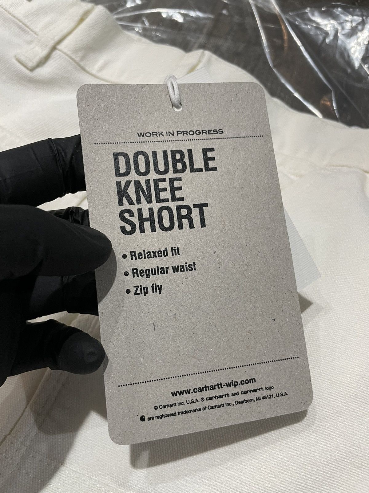Carhartt Wip Double Knee Carhartt WIP Organic Cotton Shorts Pants White Size US 30 / EU 46 - 10 Thumbnail
