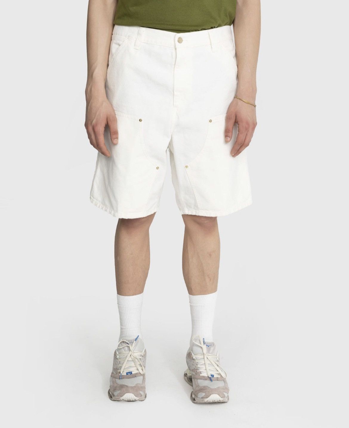 Carhartt Wip Double Knee Carhartt WIP Organic Cotton Shorts Pants White Size US 30 / EU 46 - 13 Thumbnail