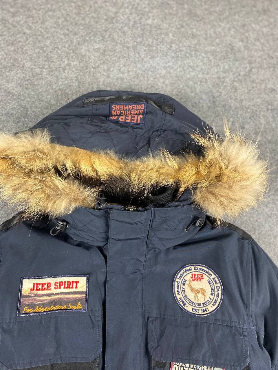 Jeep jeep dark blue puffer jacket nice design Size US L / EU 52-54 / 3 - 3 Thumbnail