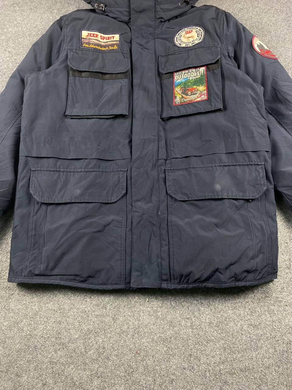 Jeep jeep dark blue puffer jacket nice design Size US L / EU 52-54 / 3 - 4 Thumbnail