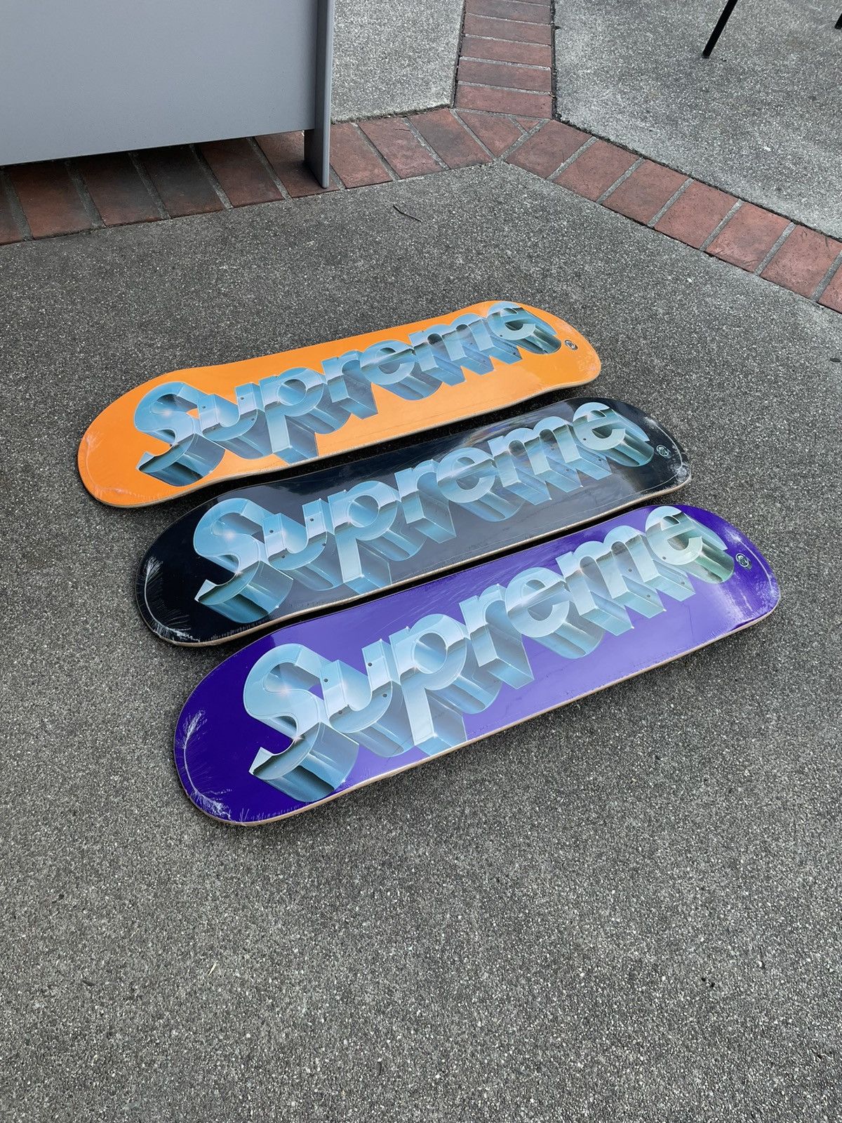 SUPREME 20SS CHROME LOGO オレンジ　デッキ　スケボー SUPREME 20SS CHROME LOGO オレンジ デッキ スケボー SUPREME