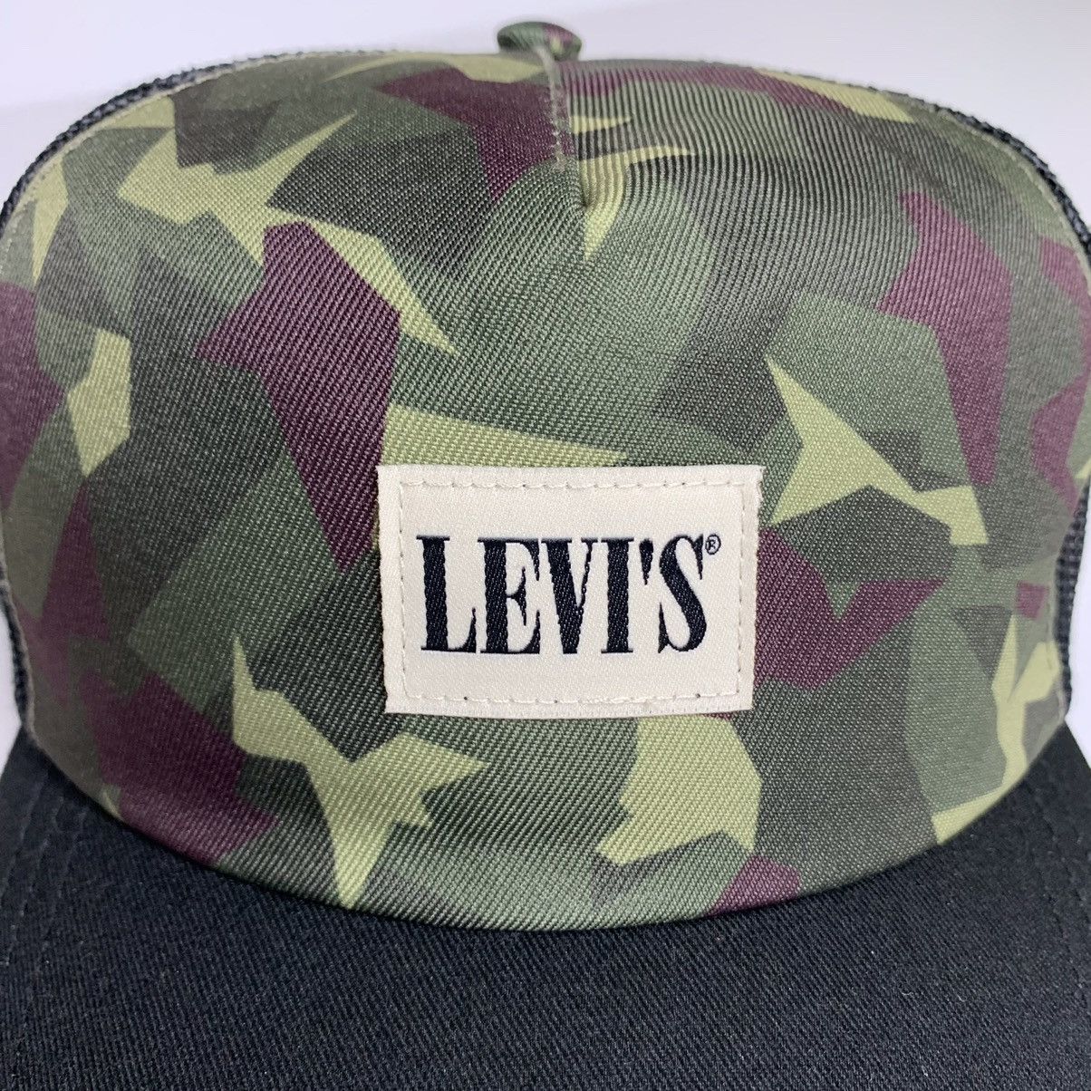 Levi's Levi’s Logo Camo Camouflage Snapback Trucker Hat • NWT Size ONE SIZE - 2 Thumbnail