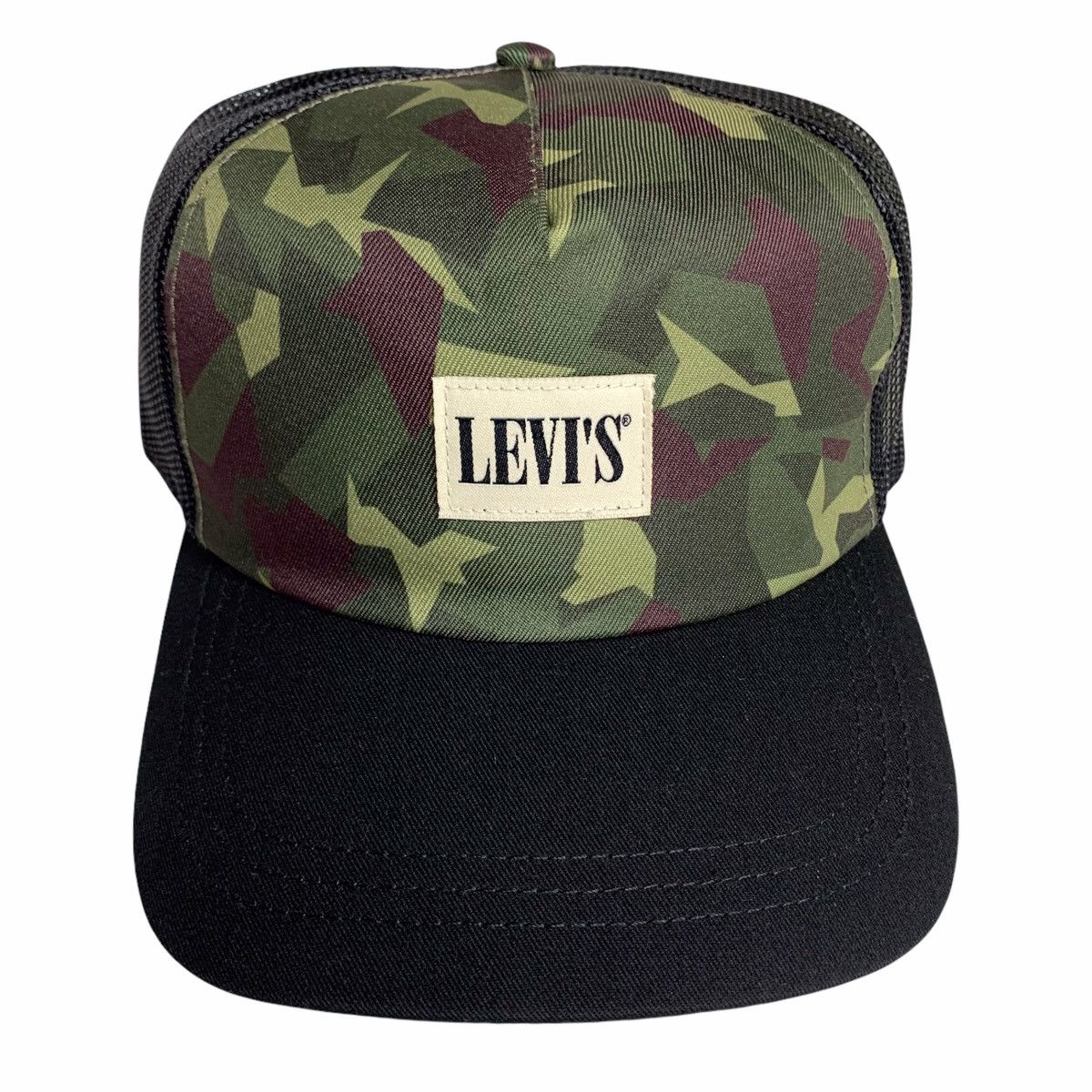 Levi's Levi’s Logo Camo Camouflage Snapback Trucker Hat • NWT Size ONE SIZE - 1 Thumbnail