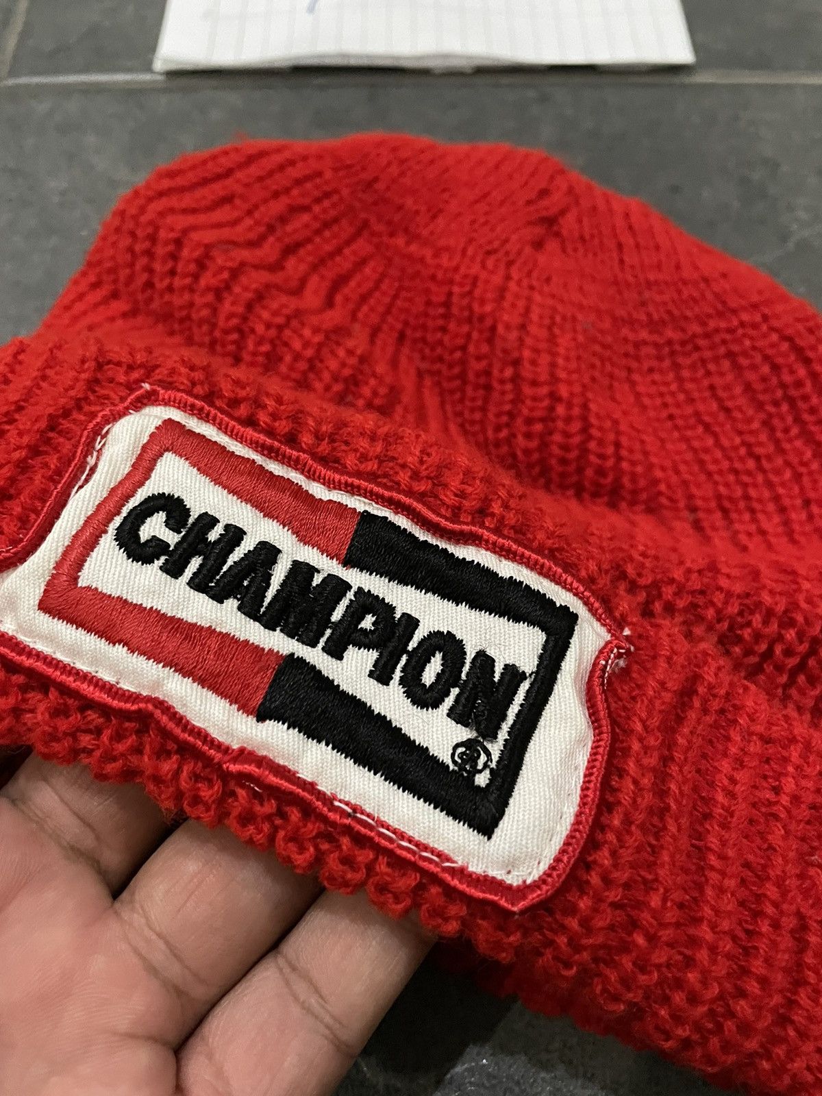 Japanese Brand × Vintage VINTAGE CHAMPION RACING RED BEANIE Size ONE SIZE - 3 Thumbnail