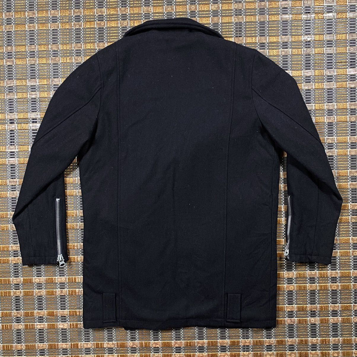 Japanese Brand Rebel 🔥 Double Colar Asymmetrical Jacket By Glad News Size L / US 10 / IT 46 - 8 Thumbnail