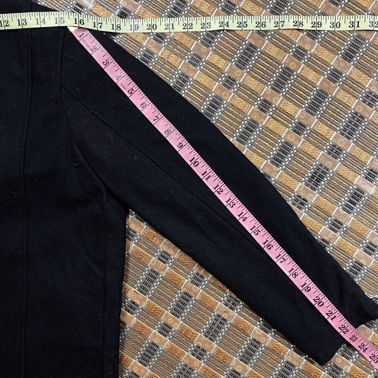 Japanese Brand Rebel 🔥 Double Colar Asymmetrical Jacket By Glad News Size L / US 10 / IT 46 - 3 Thumbnail