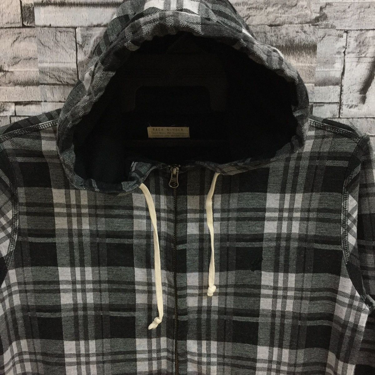 Japanese Brand Vintage BACK NUMBER hoodie plaid hip hop size L Size US L / EU 52-54 / 3 - 3 Thumbnail