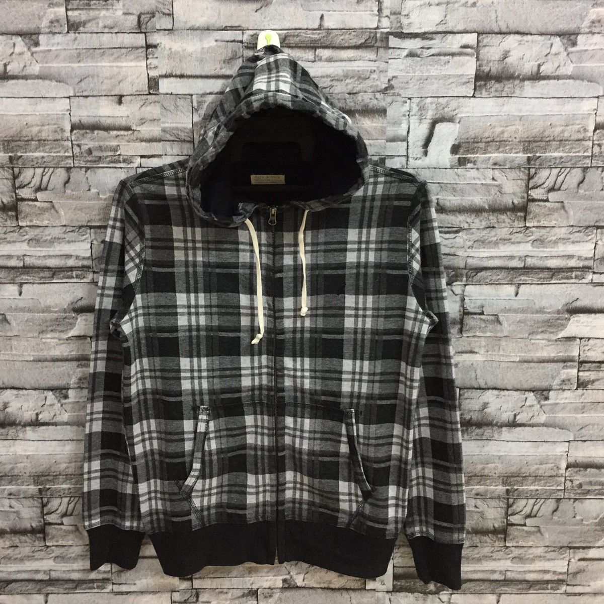 Japanese Brand Vintage BACK NUMBER hoodie plaid hip hop size L Size US L / EU 52-54 / 3 - 2 Thumbnail