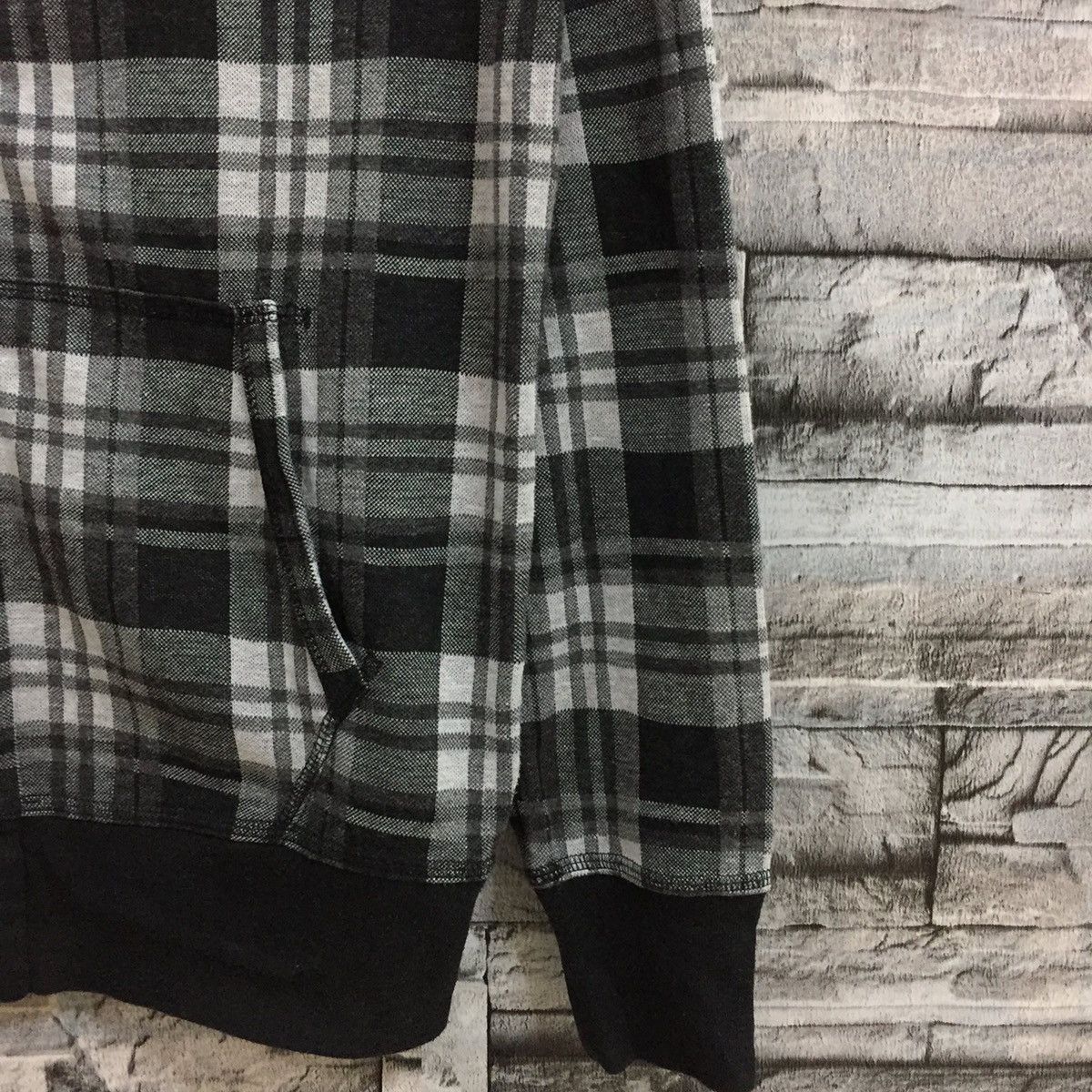 Japanese Brand Vintage BACK NUMBER hoodie plaid hip hop size L Size US L / EU 52-54 / 3 - 6 Thumbnail