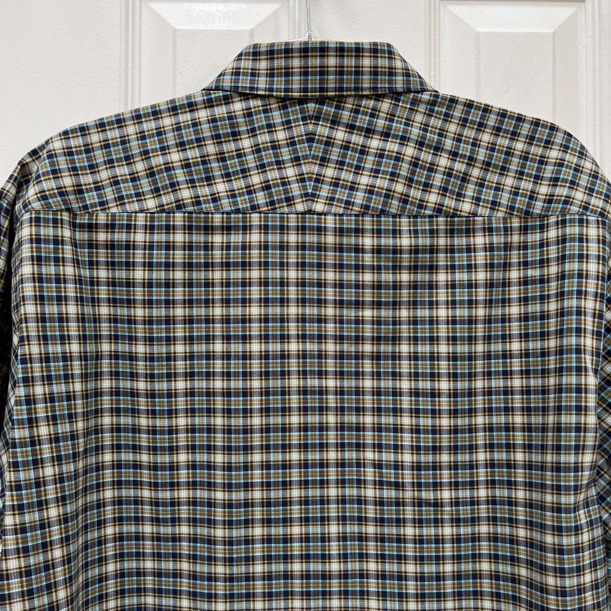 Robert Talbott Robert Talbott Tailored Blue Yellow Plaid Button-Up Shirt Size US XL / EU 56 / 4 - 6 Thumbnail