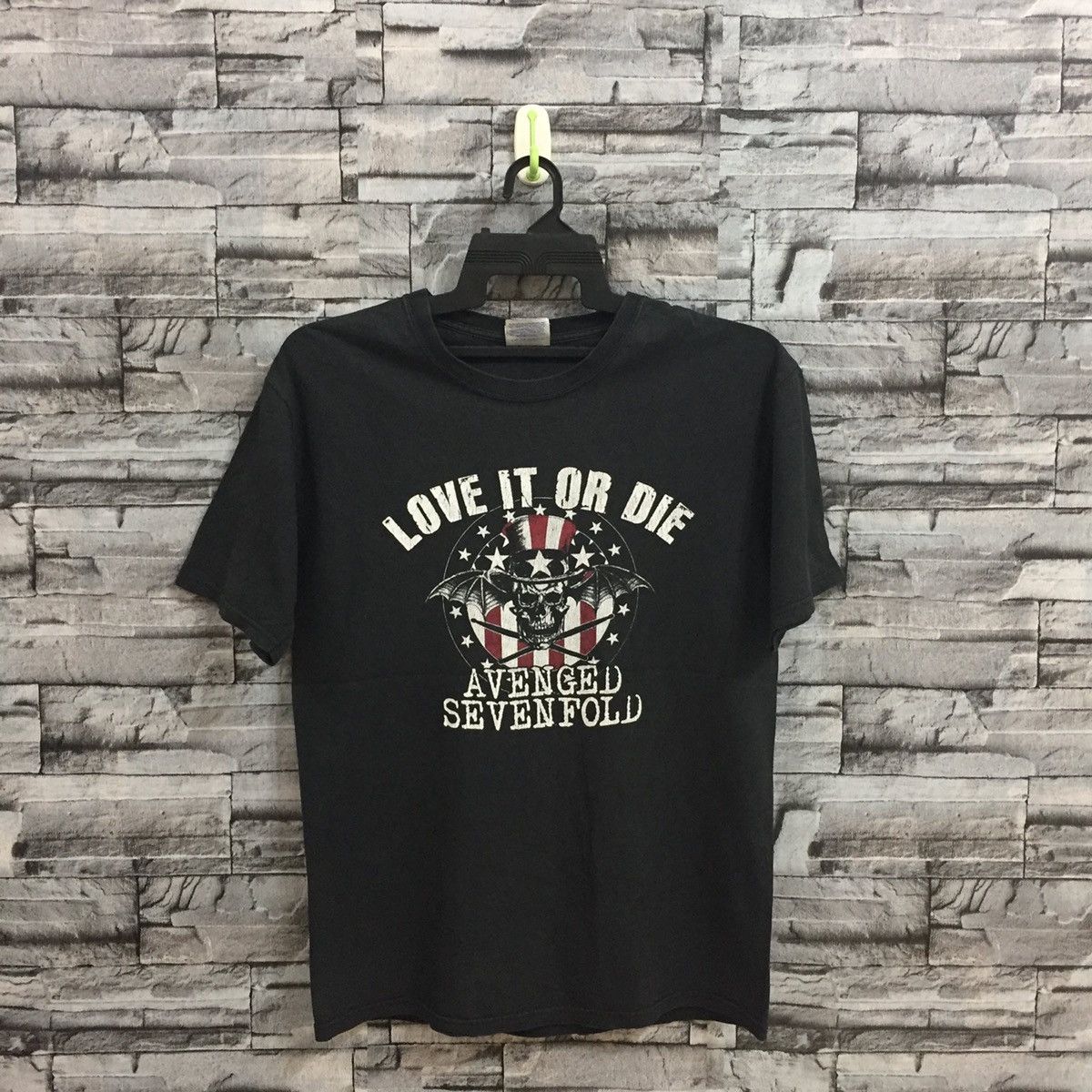 image of Band Tees x Hanes Avenged Sevenfold Band Metal Rock T Shirt Skull Size M in Black, Men's