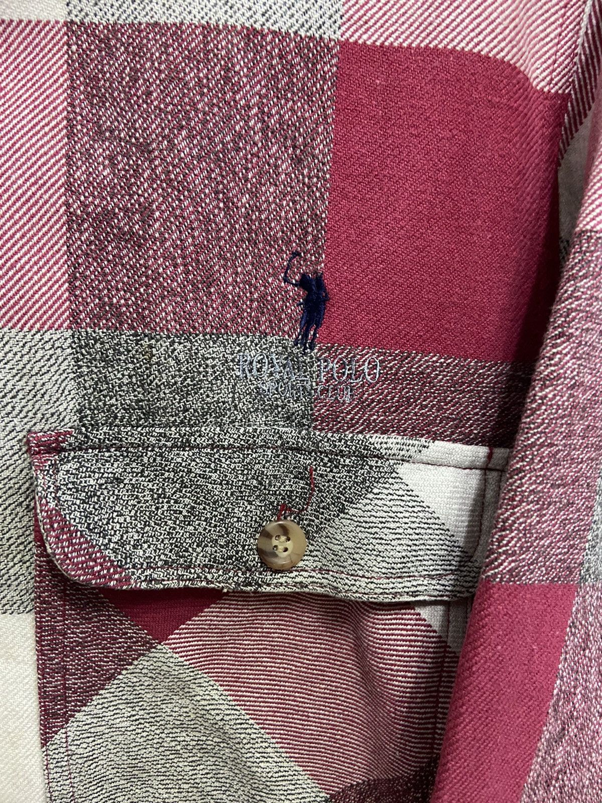 Japanese Brand Vintage Royal Polo Flannel double pocket plaid Size US L / EU 52-54 / 3 - 3 Thumbnail