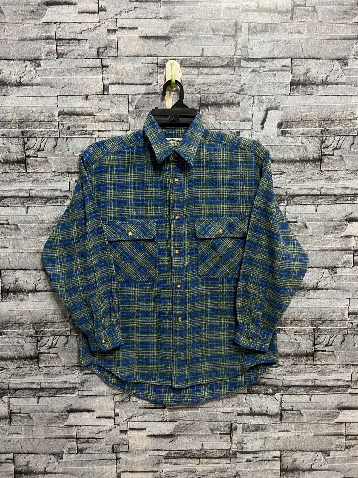 Flannel Vintage Witford Flannel double pocket plaid design Size US M / EU 48-50 / 2 - 1 Thumbnail