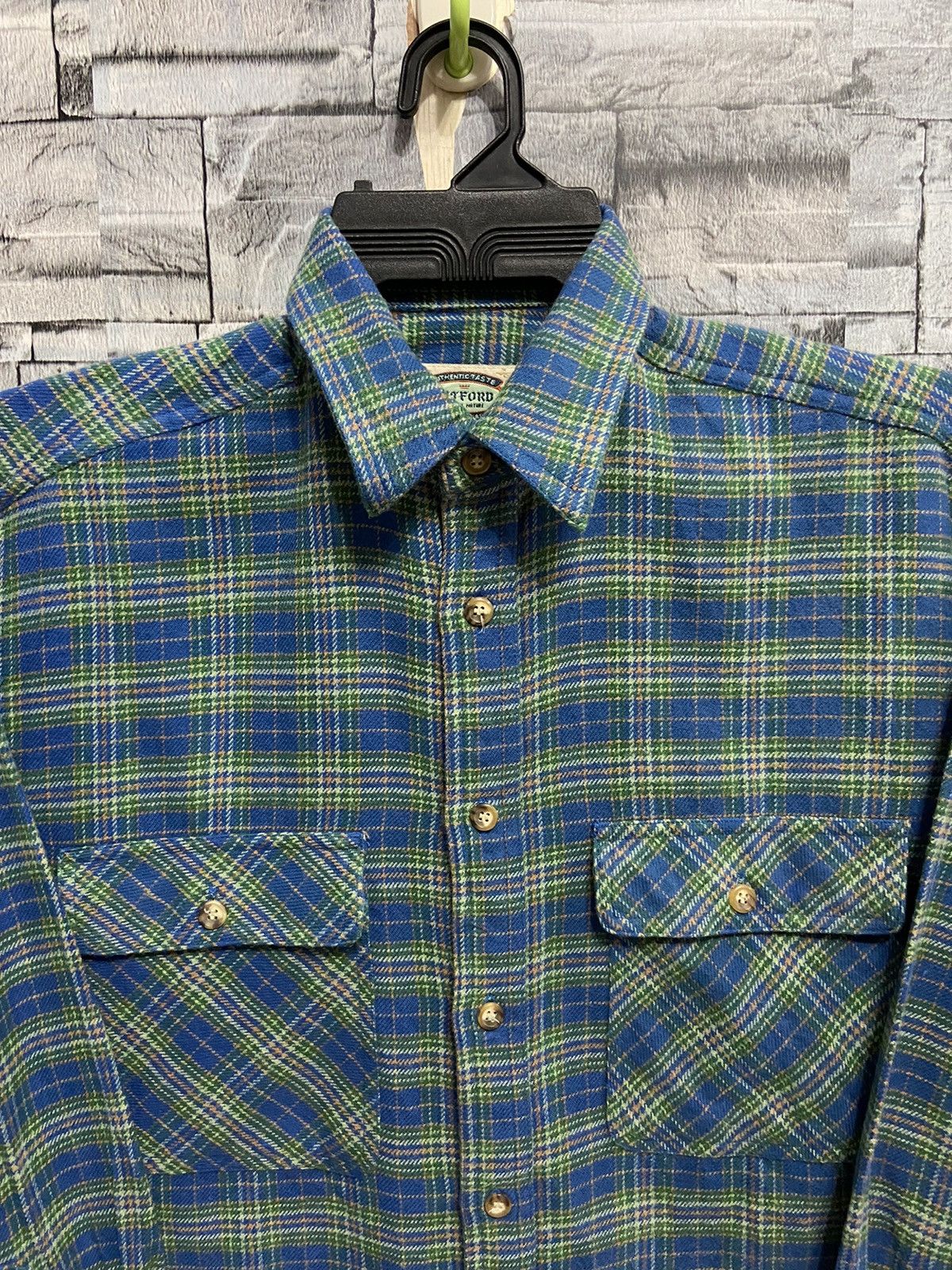 Flannel Vintage Witford Flannel double pocket plaid design Size US M / EU 48-50 / 2 - 2 Thumbnail