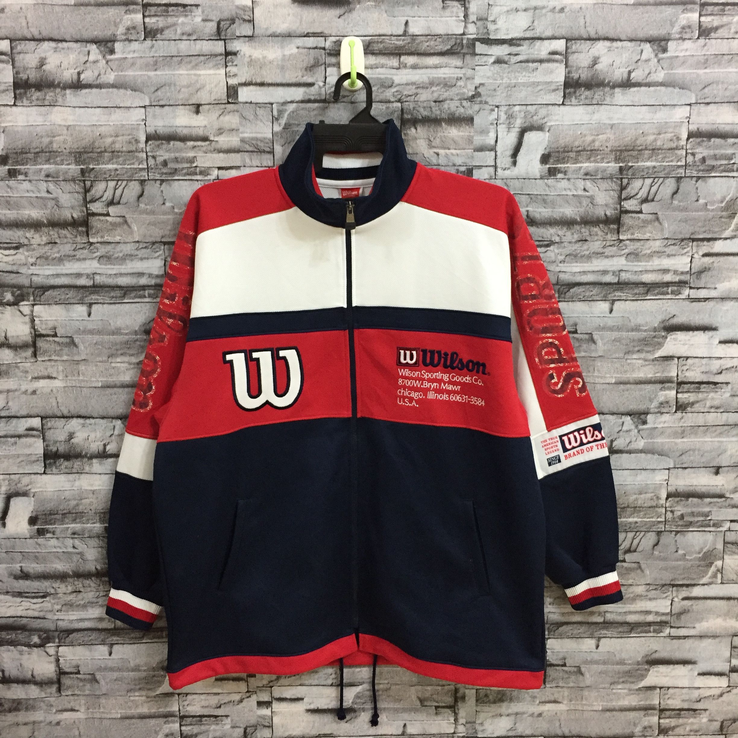 Wilson Vintage wilson sweatshirt big logo multicolour size fit XL Size US XL / EU 56 / 4 - 2 Thumbnail