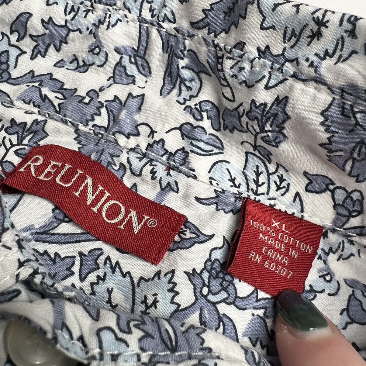 UNIONBAY Reunion Union Bay Floral Paisley Button Up Shirt • Hipster Size US XL / EU 56 / 4 - 7 Thumbnail