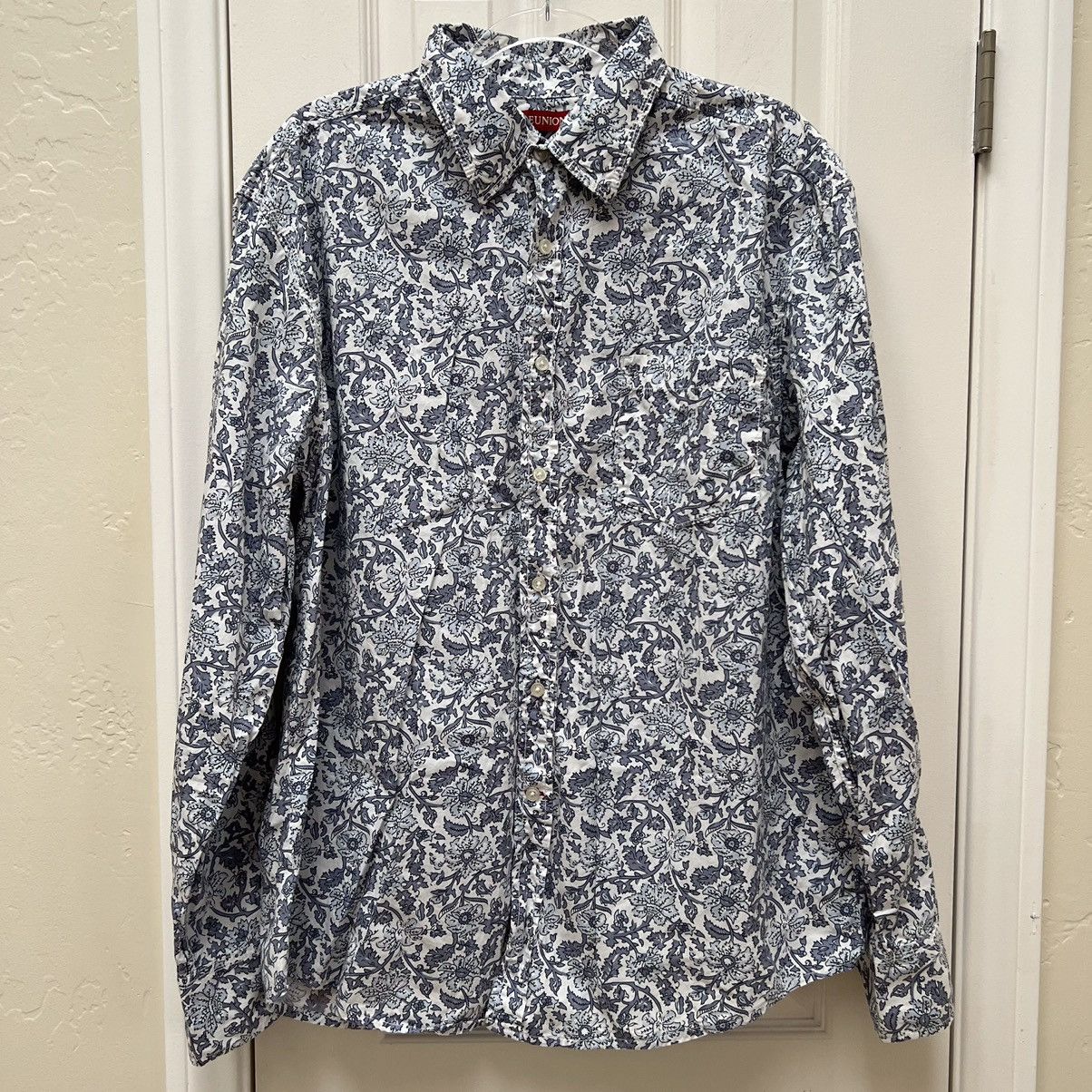 UNIONBAY Reunion Union Bay Floral Paisley Button Up Shirt • Hipster Size US XL / EU 56 / 4 - 2 Thumbnail