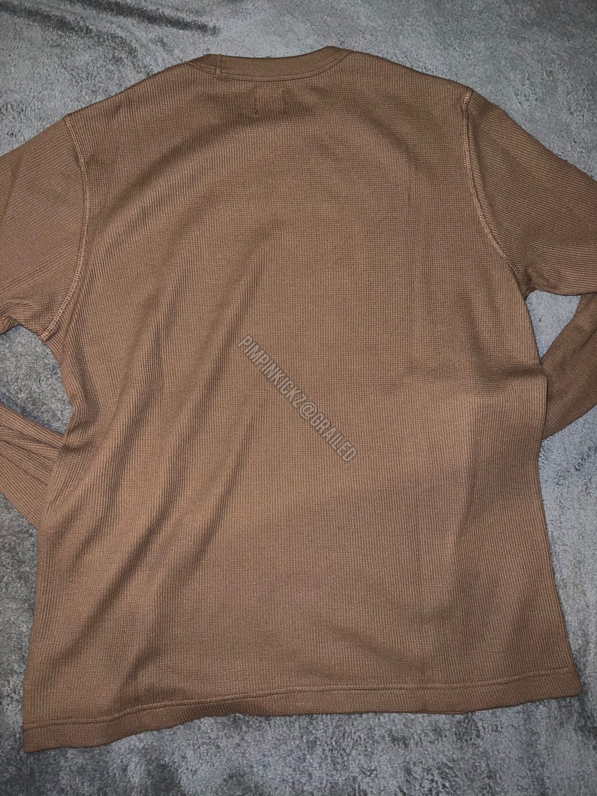 Gap FINAL DROP GAP long sleeve waffle shirt (brown) Size US S / EU 44-46 / 1 - 3 Thumbnail