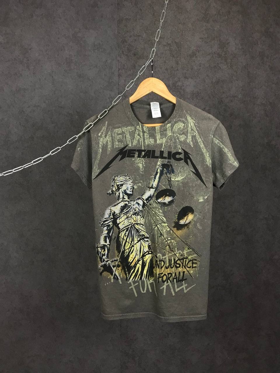 Vintage store Metallica …And Justice For All circus mirror glass