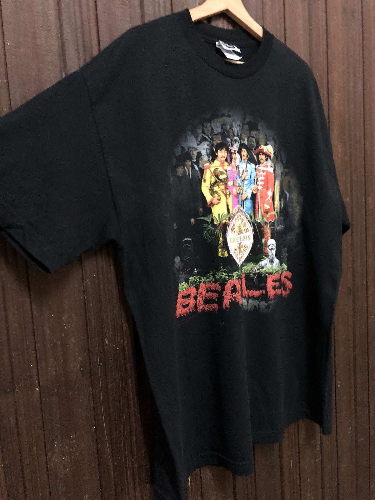 Band Tees × Vintage Vintage 90s The Beatles ‘Lonely Hearts’ 1999 Rare T Shirt Size US XL / EU 56 / 4 - 6 Thumbnail
