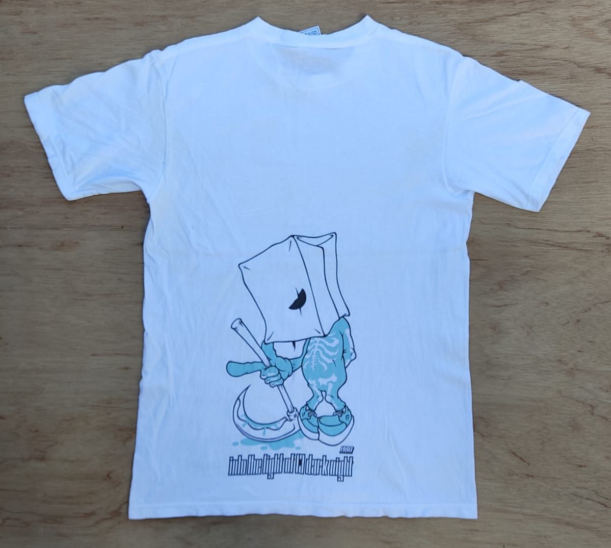 image of Made In USA x Vintage Tee D - 8 Balzac Japanese Band in White, Men's (Size Medium)