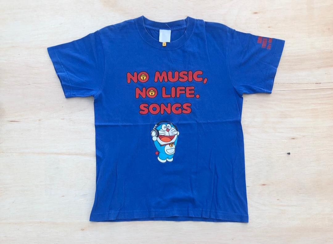 Image of Vintage Tee Doraemon ( A 18 ) in Blue, Men's (Size Small)