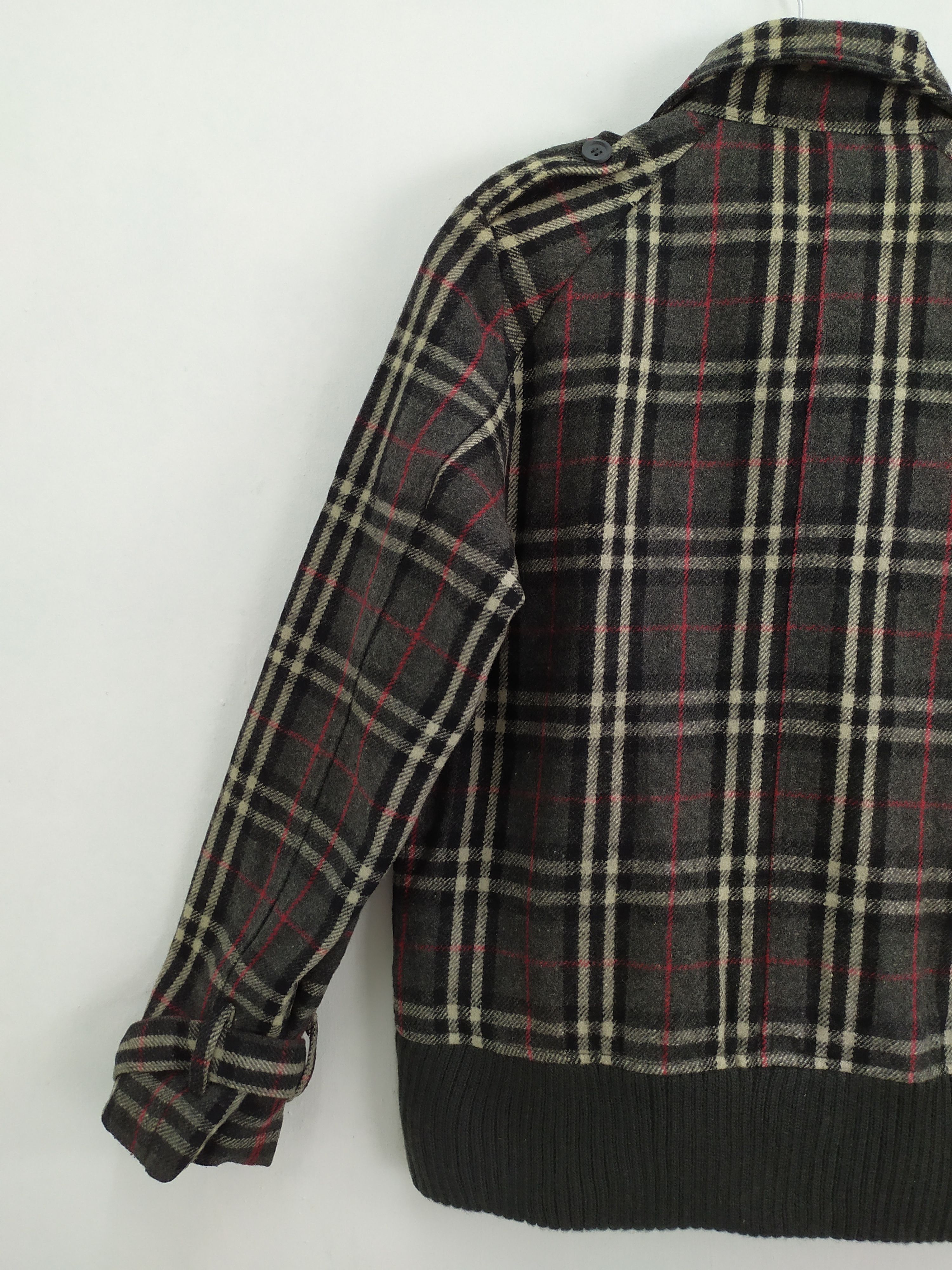 Black Label RIL RIL WOOL OUTDOOR VARSITY JACKET LIKE BURBERRY Size US M / EU 48-50 / 2 - 9 Thumbnail