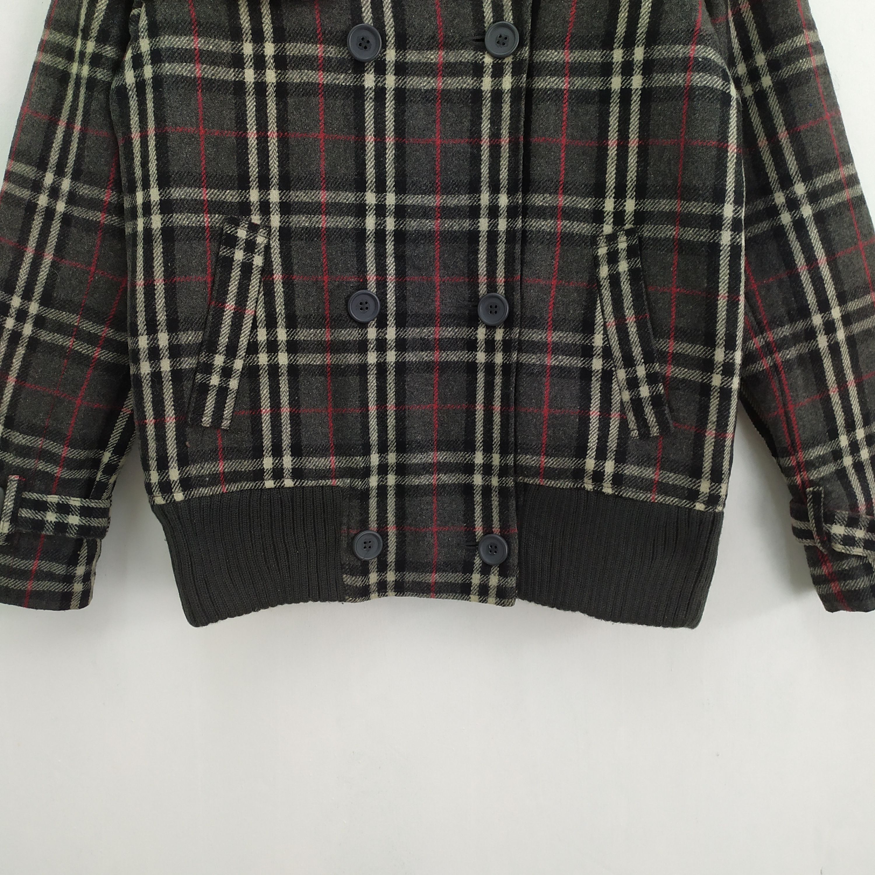 Black Label RIL RIL WOOL OUTDOOR VARSITY JACKET LIKE BURBERRY Size US M / EU 48-50 / 2 - 5 Thumbnail