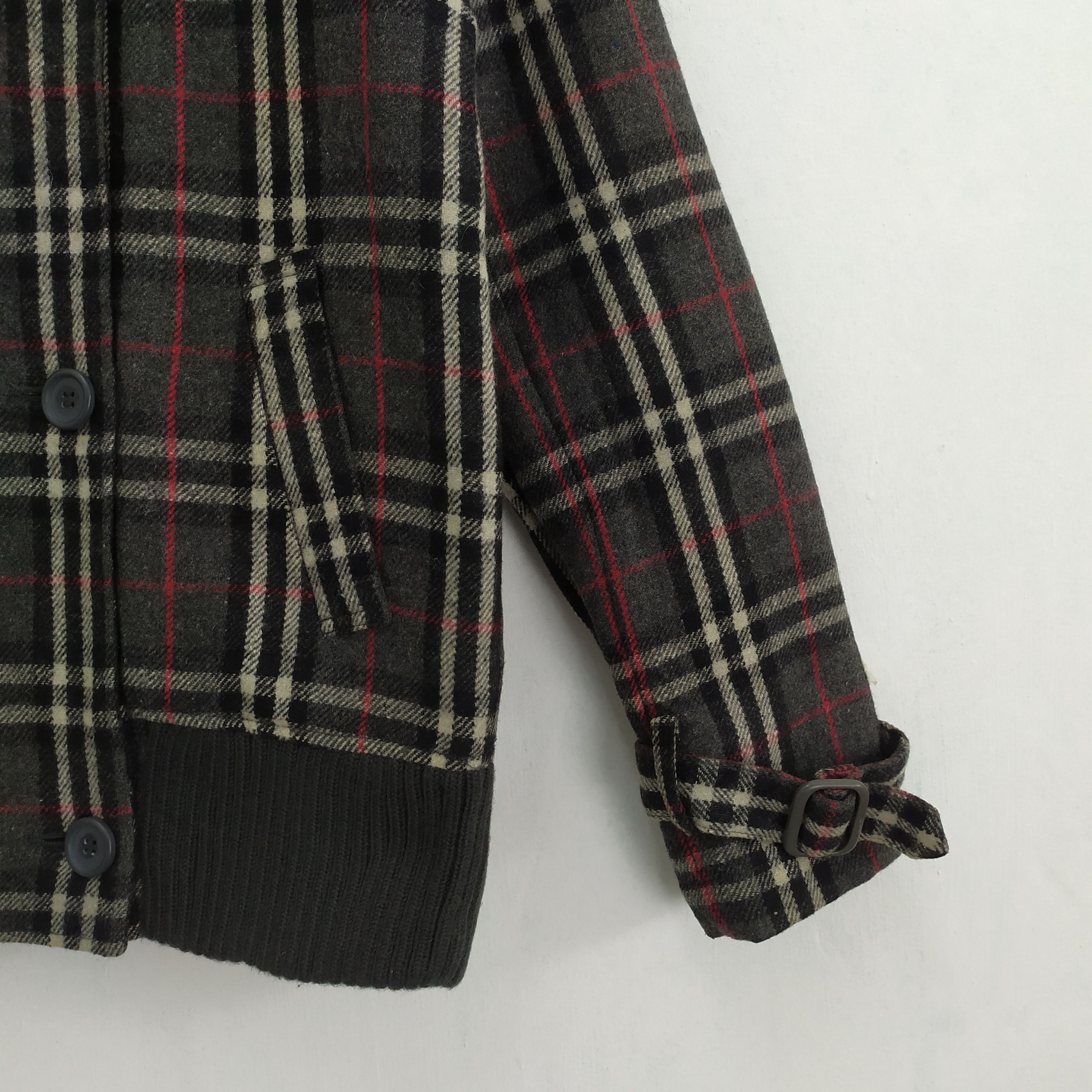 Black Label RIL RIL WOOL OUTDOOR VARSITY JACKET LIKE BURBERRY Size US M / EU 48-50 / 2 - 6 Thumbnail