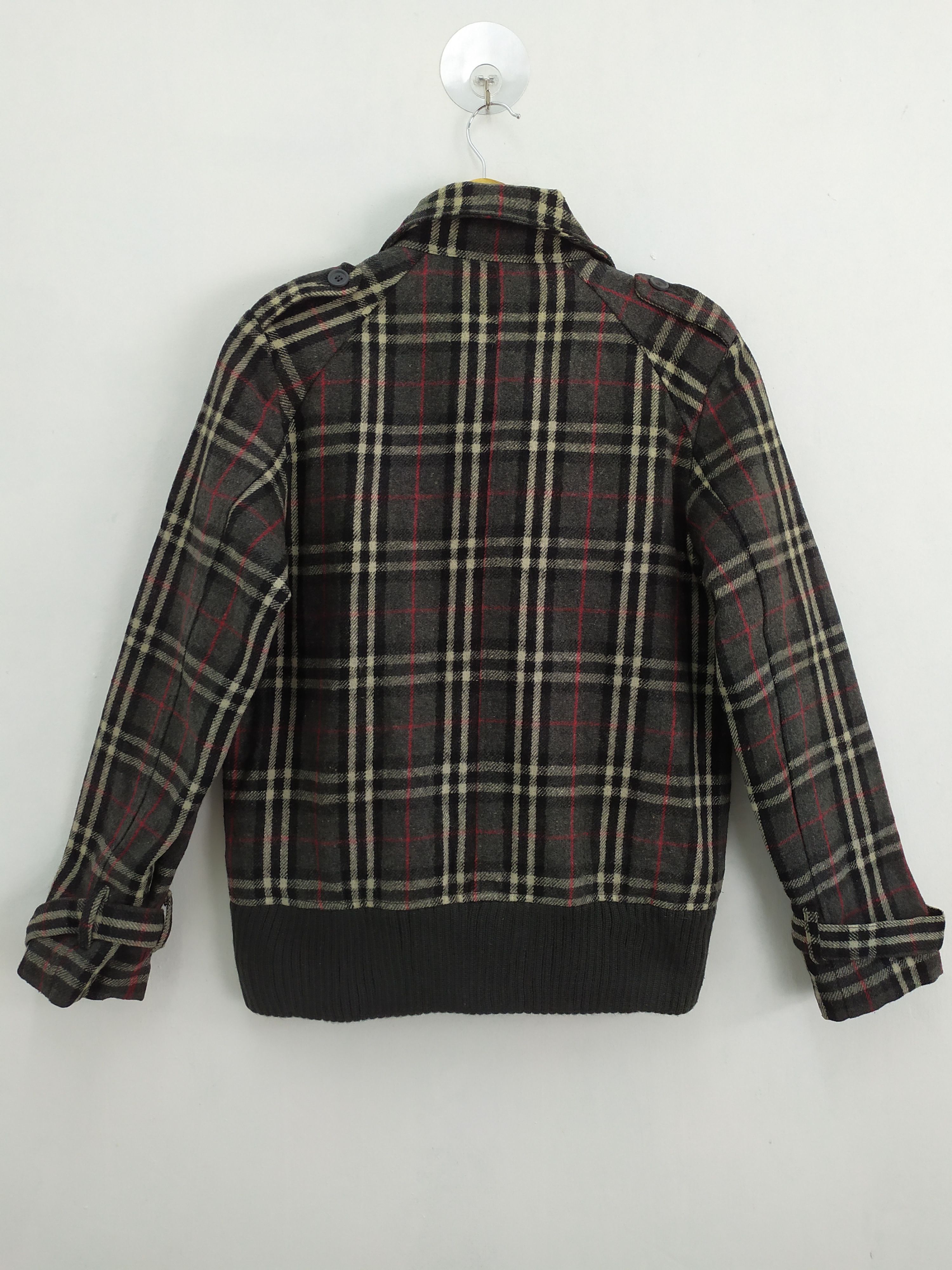 Black Label RIL RIL WOOL OUTDOOR VARSITY JACKET LIKE BURBERRY Size US M / EU 48-50 / 2 - 8 Thumbnail