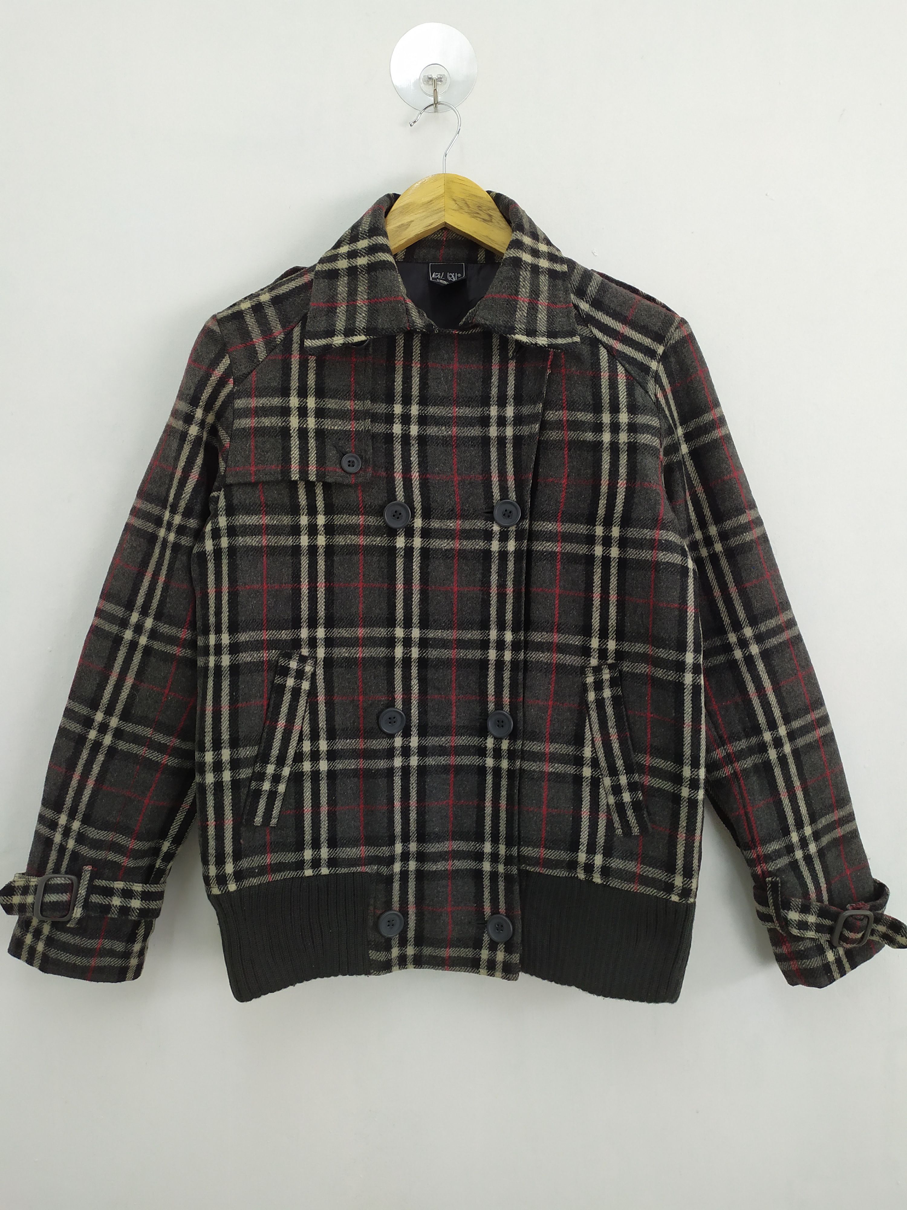 Black Label RIL RIL WOOL OUTDOOR VARSITY JACKET LIKE BURBERRY Size US M / EU 48-50 / 2 - 1 Thumbnail