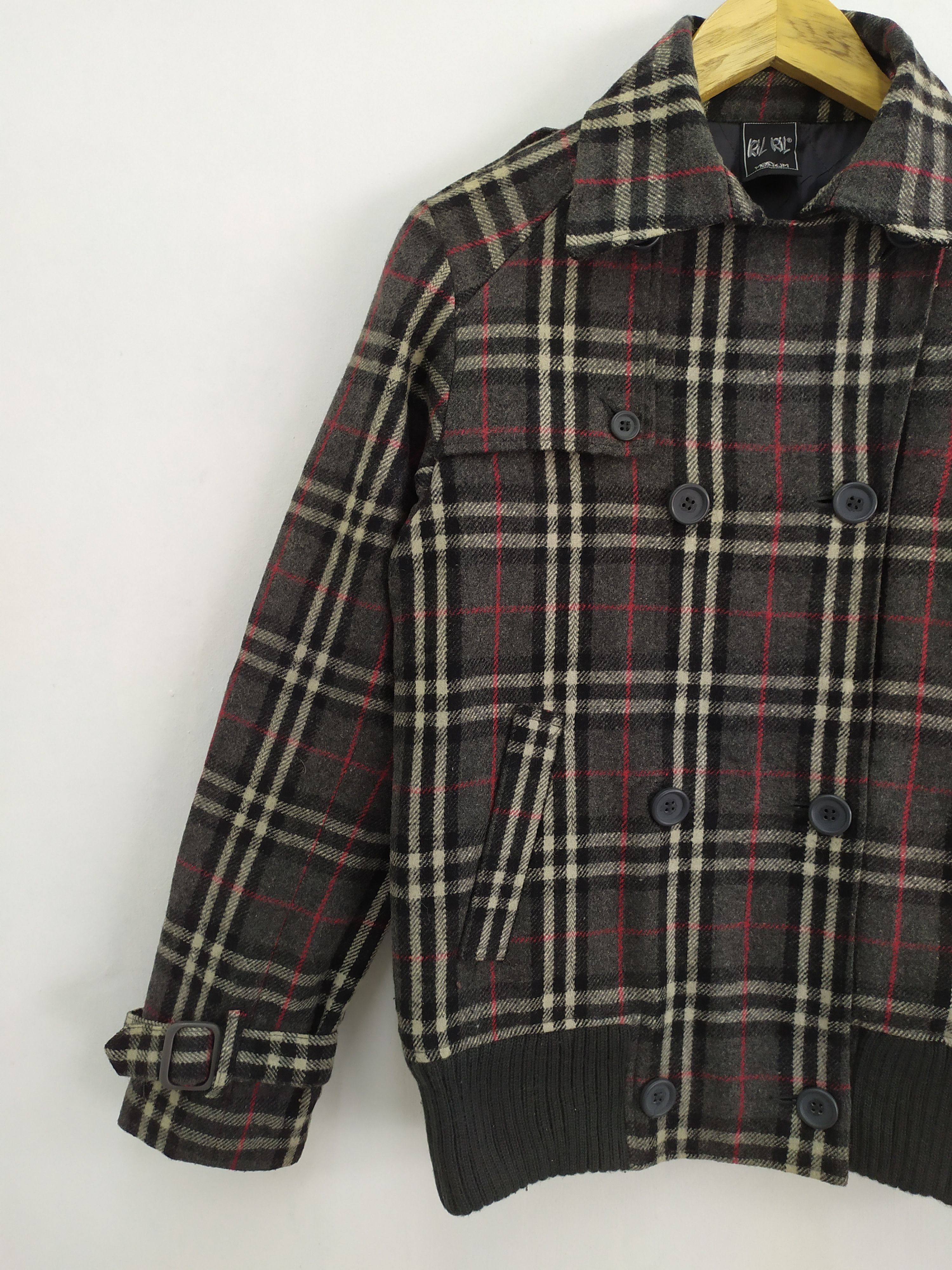 Black Label RIL RIL WOOL OUTDOOR VARSITY JACKET LIKE BURBERRY Size US M / EU 48-50 / 2 - 3 Thumbnail