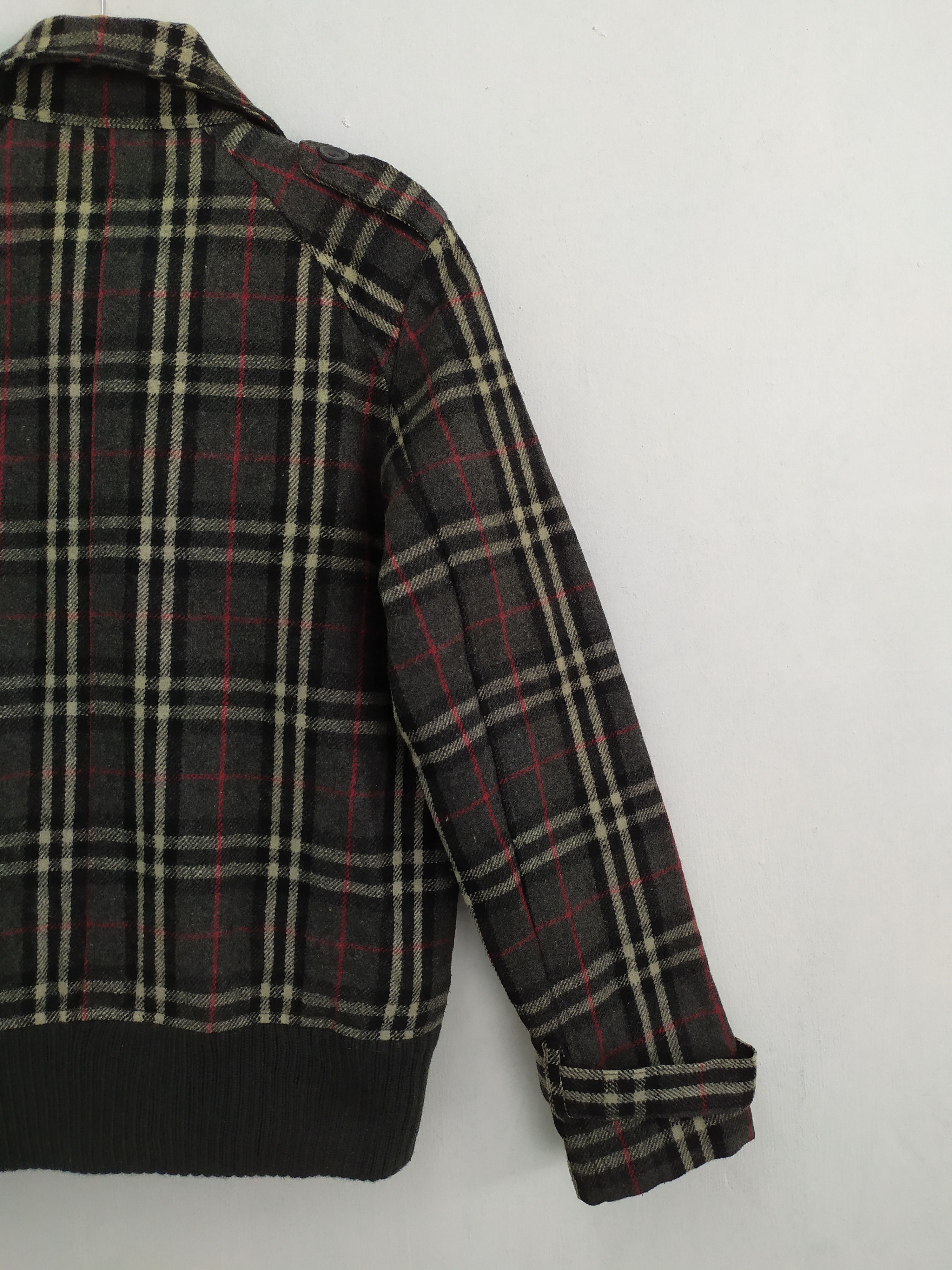Black Label RIL RIL WOOL OUTDOOR VARSITY JACKET LIKE BURBERRY Size US M / EU 48-50 / 2 - 10 Thumbnail