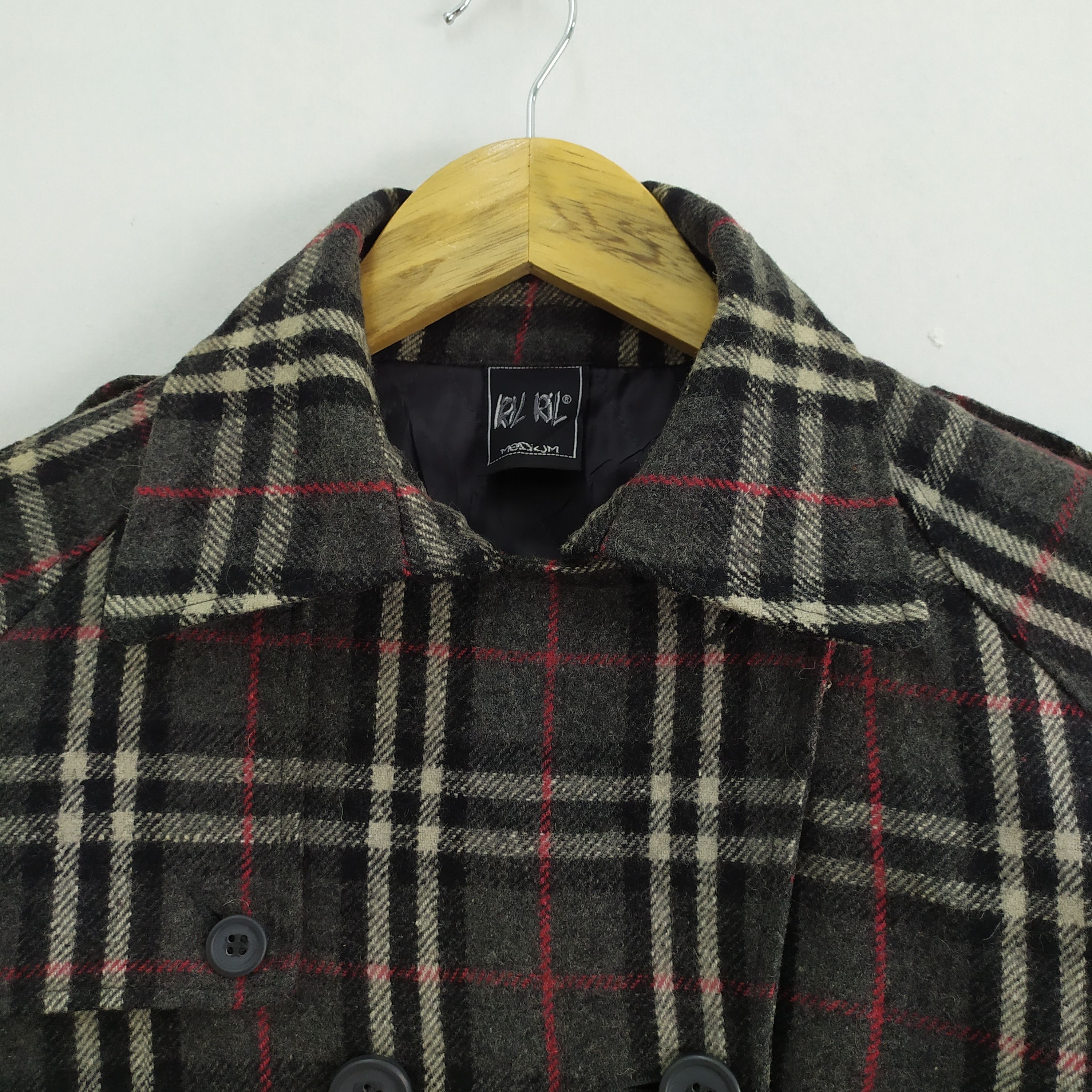 Black Label RIL RIL WOOL OUTDOOR VARSITY JACKET LIKE BURBERRY Size US M / EU 48-50 / 2 - 4 Thumbnail