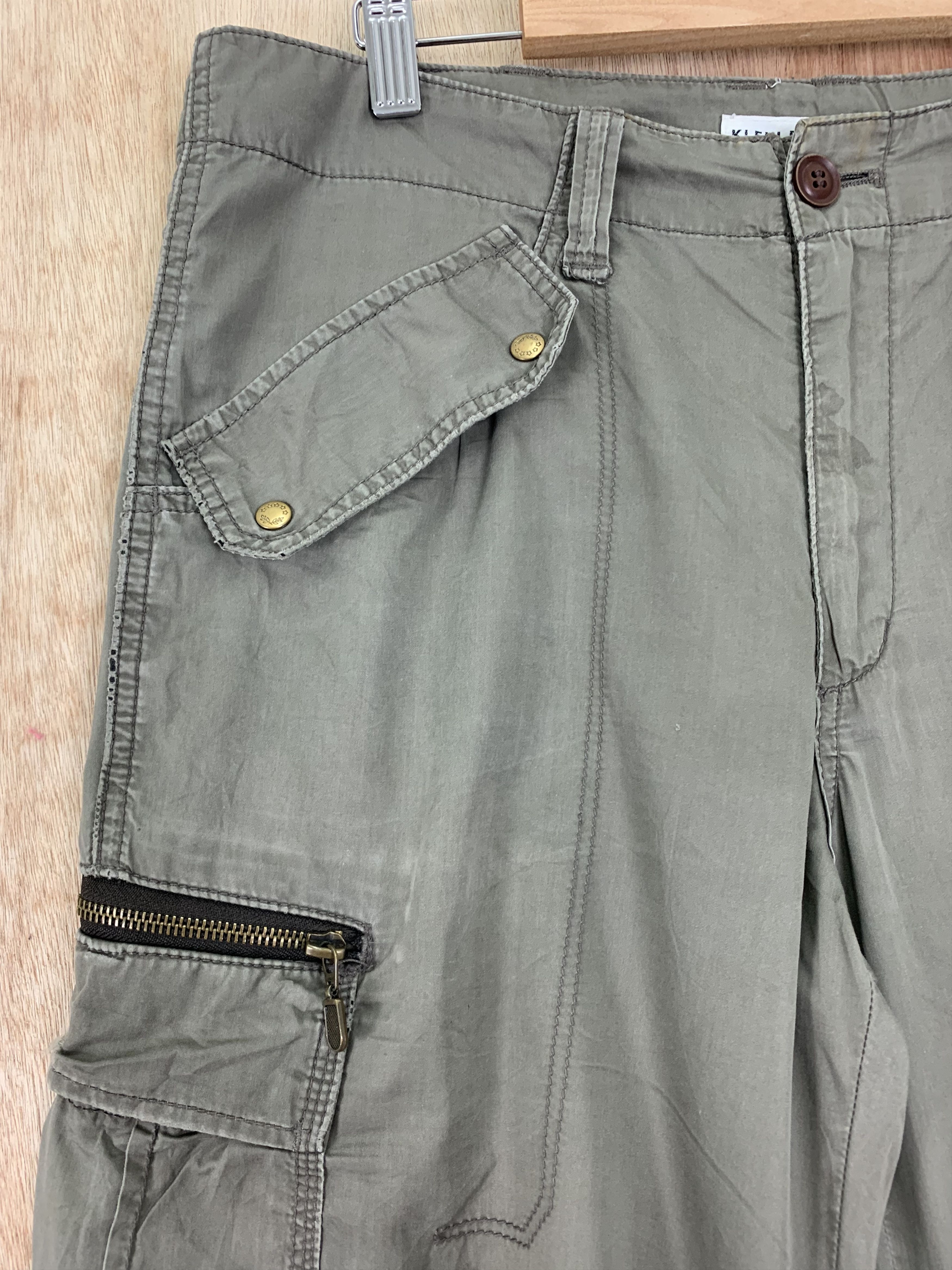 Japanese Brand Cargo Pants Klein Plus Homme Double Knee Vintage Size US 30 / EU 46 - 4 Thumbnail